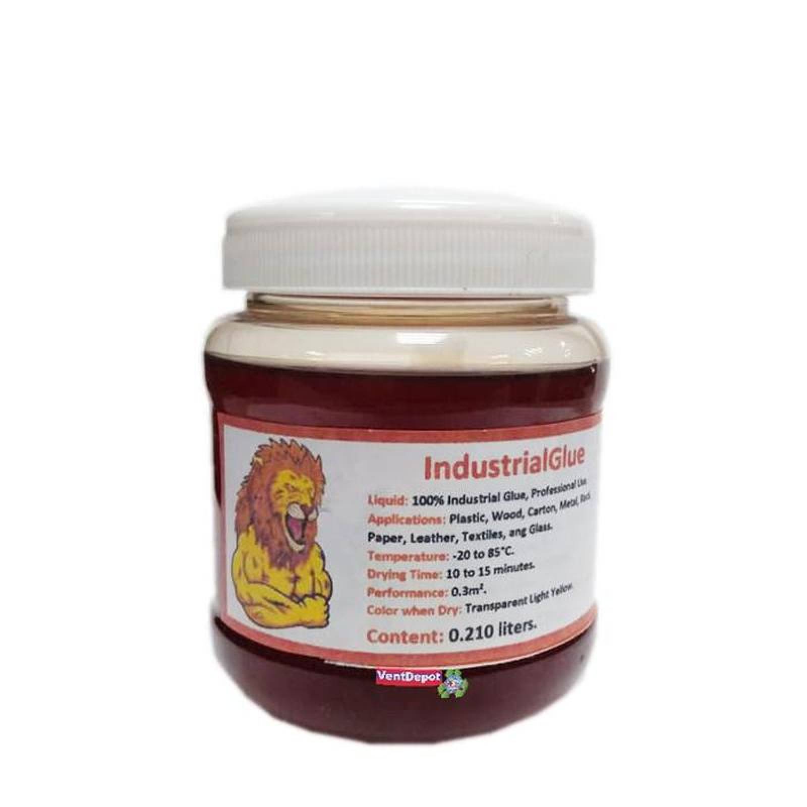 Adhesivo para Fibra de Vidrio MXGLU-001-3 0,2 Litros Rendimiento 0,3 metros cuadrados Secado 10 a 15 min, Envase Plástico, IndustrialGlue