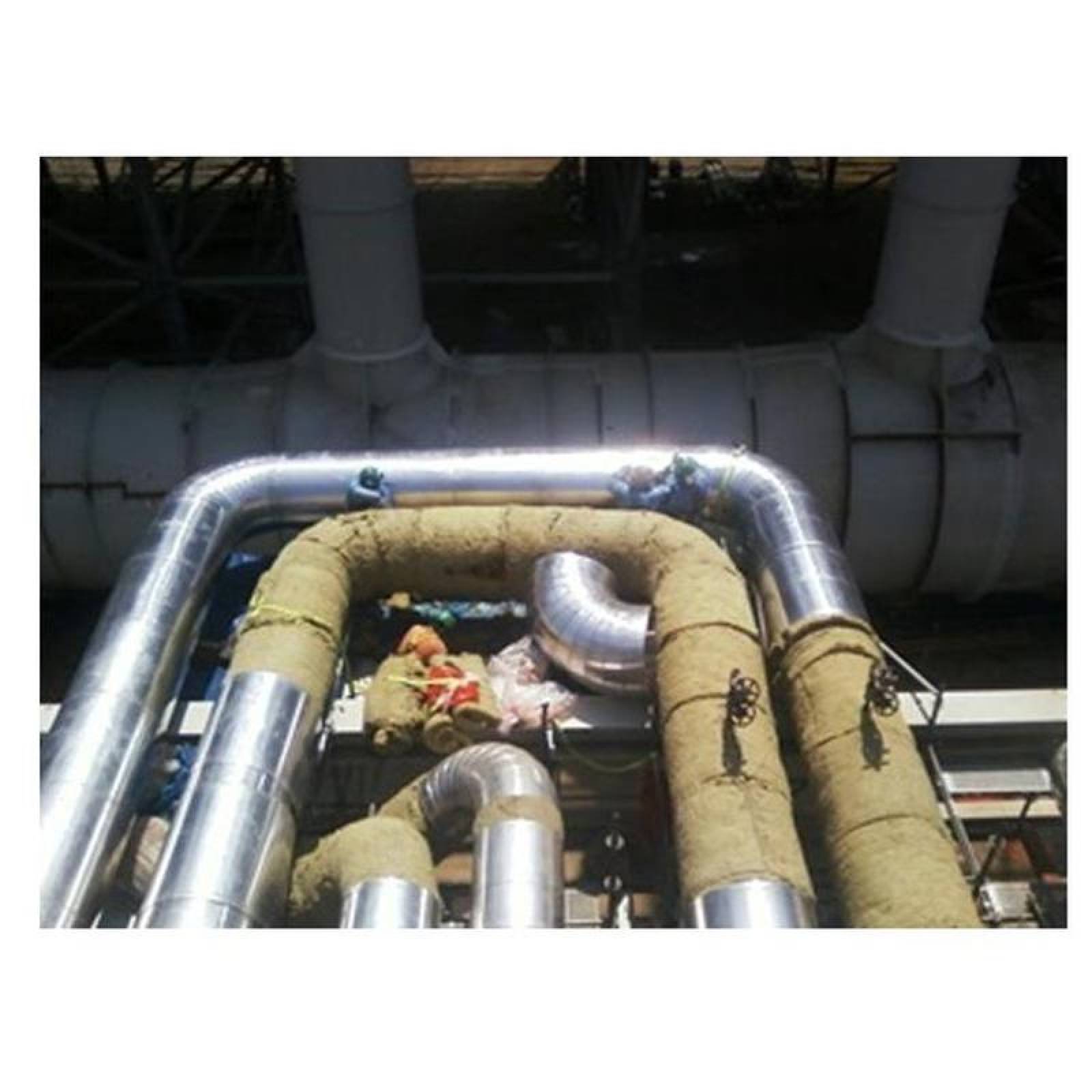 Rollo Fibra de Vidrio para Calderas, MXLGS-001-5, Espesor 1", Ancho 24", Largo 15.24m, 50C a 300C, Densidad 14Kg/m³, Color Amarillo., RollGlass