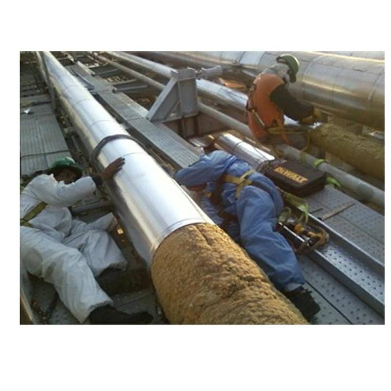 Manta Flexible en Lana de Vidrio, MXLGS-002-5, Espesor 2", Ancho 24", Largo 15.24m, 50C a 300C, Densidad 14Kg/m³, Color Amarillo., RollGlass