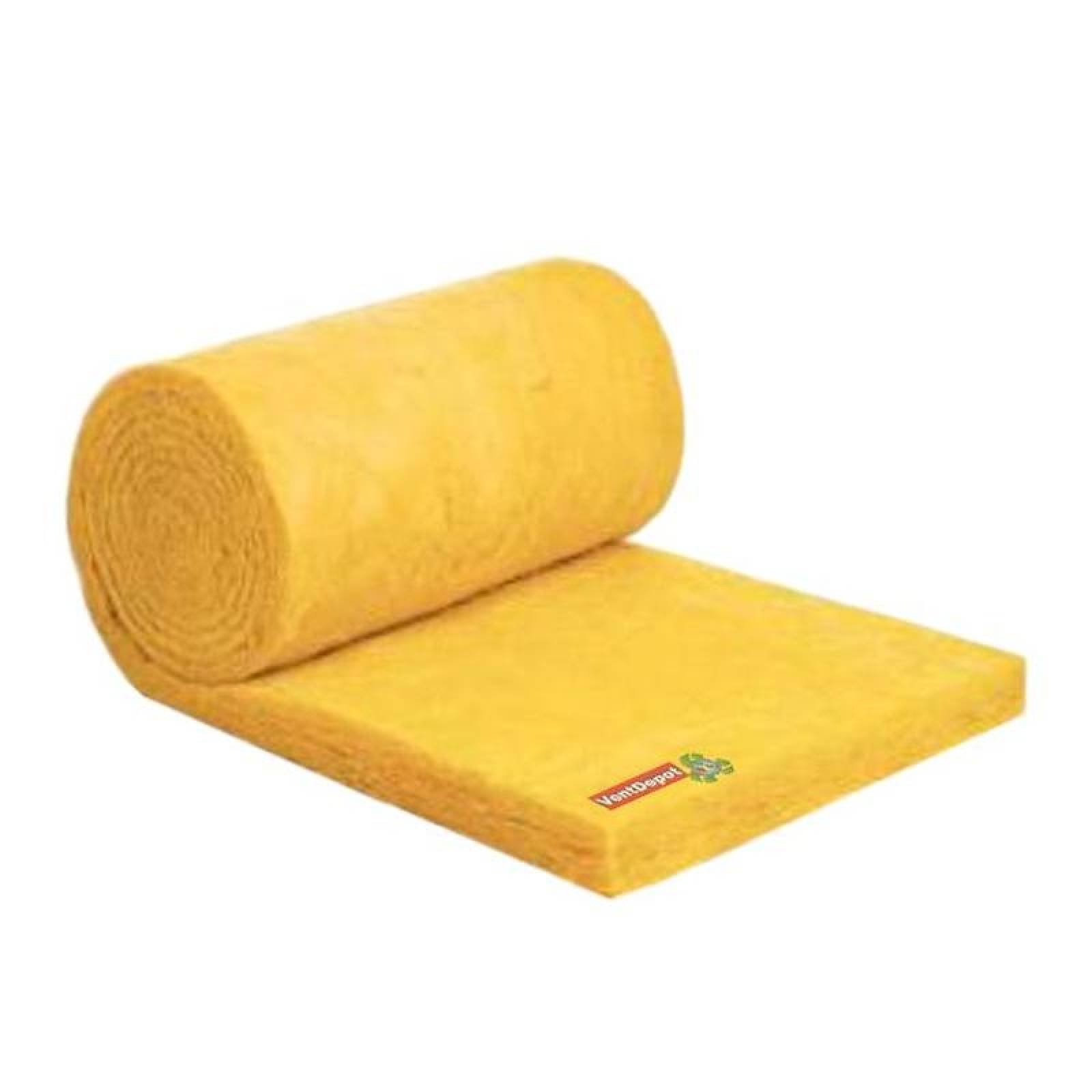 Fibra de Vidrio Aislamiento Térmico, MXLGS-002-13, Espesor 2", Ancho 24", Largo 15.24m, 50C a 300C, Densidad 14Kg/m³, Color Amarillo., RollGlass
