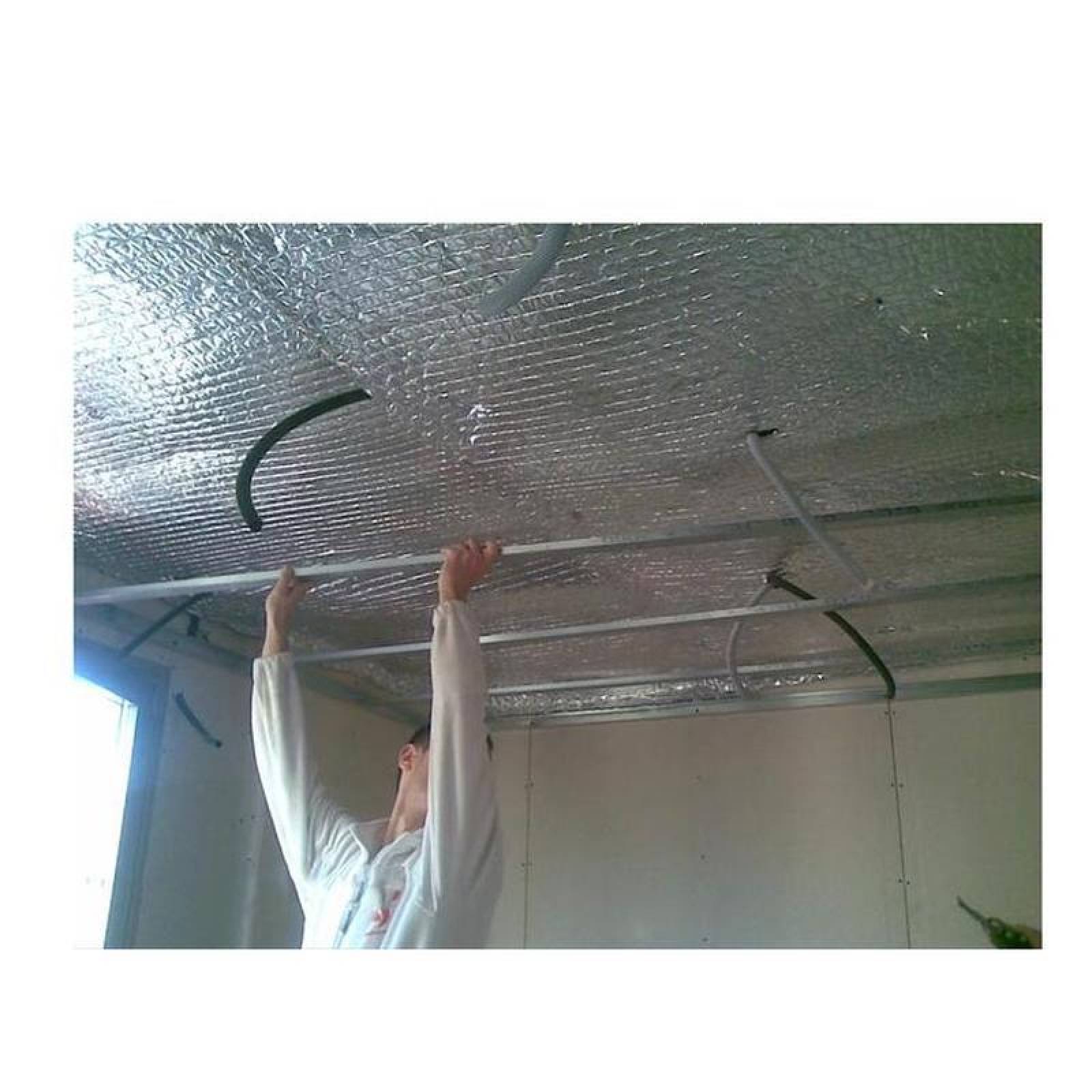 Aislantes Termicos para Tubos, MXCHK-001-17, Inflamabilidad menor 5%, 56mx1.35m, 75m2, 2 capas; 1 Metalizado, 1 Kraft., ChikFoil