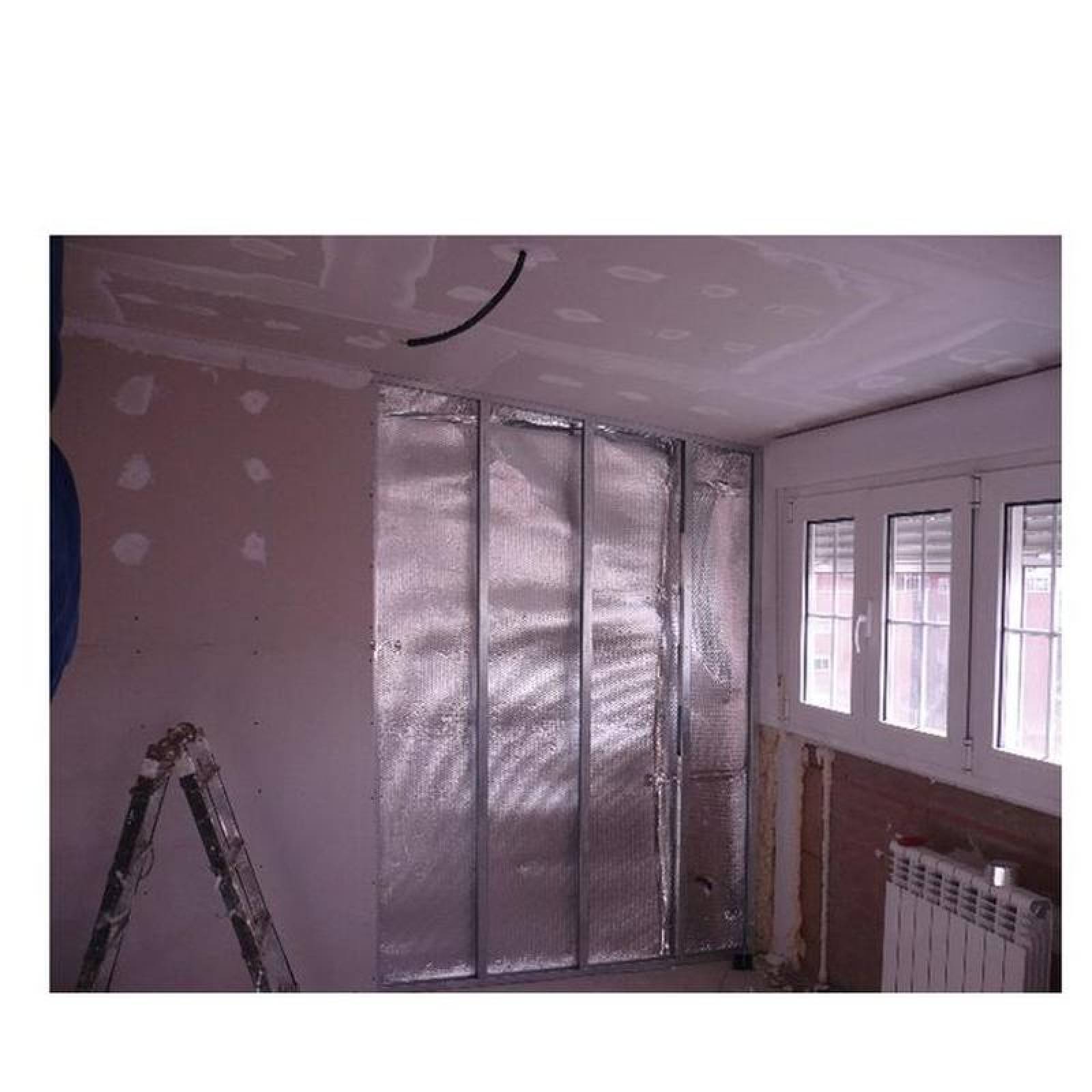 Aislantes Termicos para Tubos, MXCHK-001-17, Inflamabilidad menor 5%, 56mx1.35m, 75m2, 2 capas; 1 Metalizado, 1 Kraft., ChikFoil
