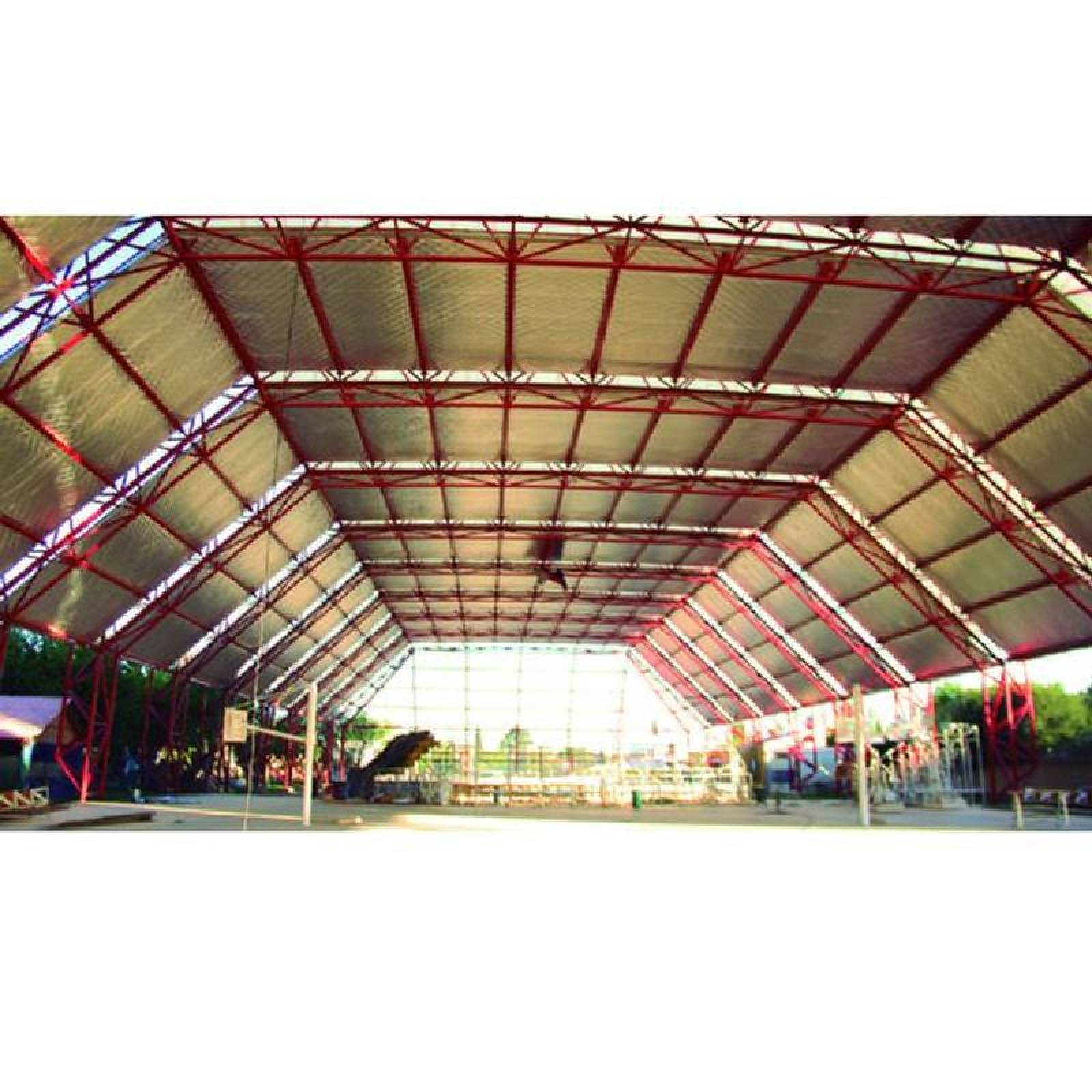 Aislante Termico de Industrias, MXOIL-001-19, Inflamabilidad menor 5%, 56mx1.35m, 2 capas; 1 Metalizado , 1 papel Kraft., LuxFoil