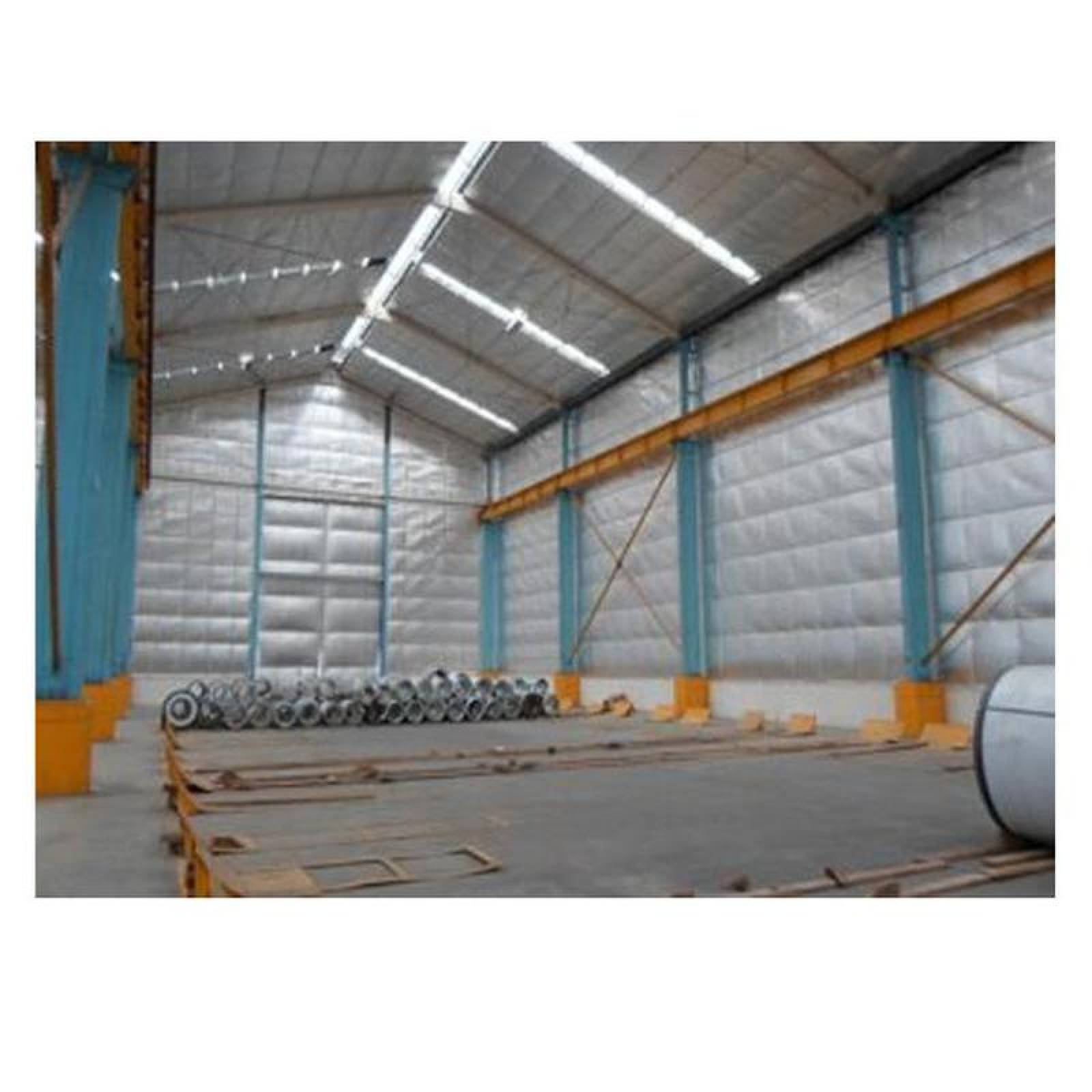 Aislante en Rollo de Papel Aluminio, MXOIL-001-22, Inflamabilidad menor 5%, 56mx1.35m, 2 capas; 1 Metalizado , 1 papel Kraft., LuxFoil