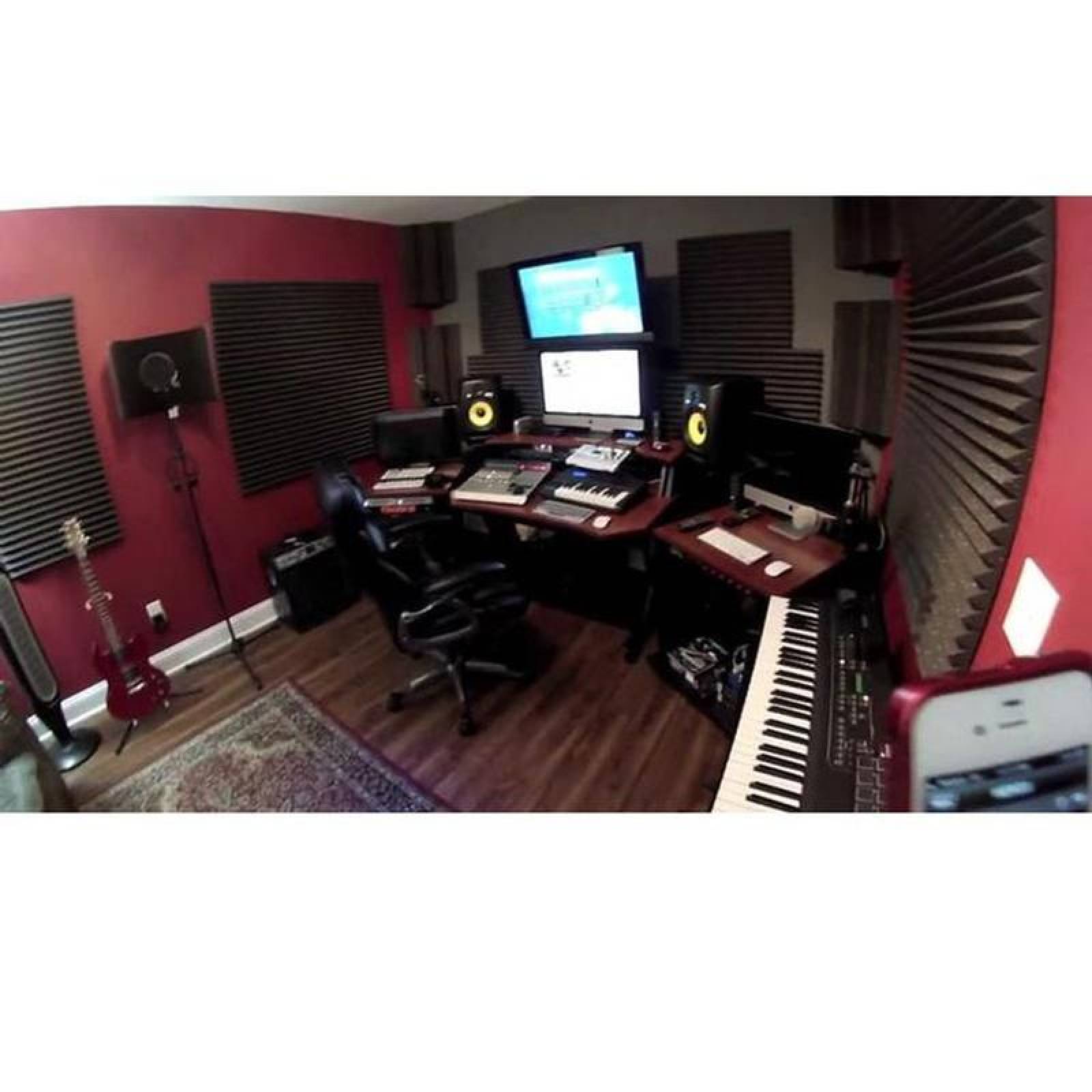 Aislantes Acusticos Rudo, MXAKD-001-4, 0.85NCR, 1.21mx7.62m, 2"Espesor,Inflamabilidad 82C, Rollo, AcustikSides