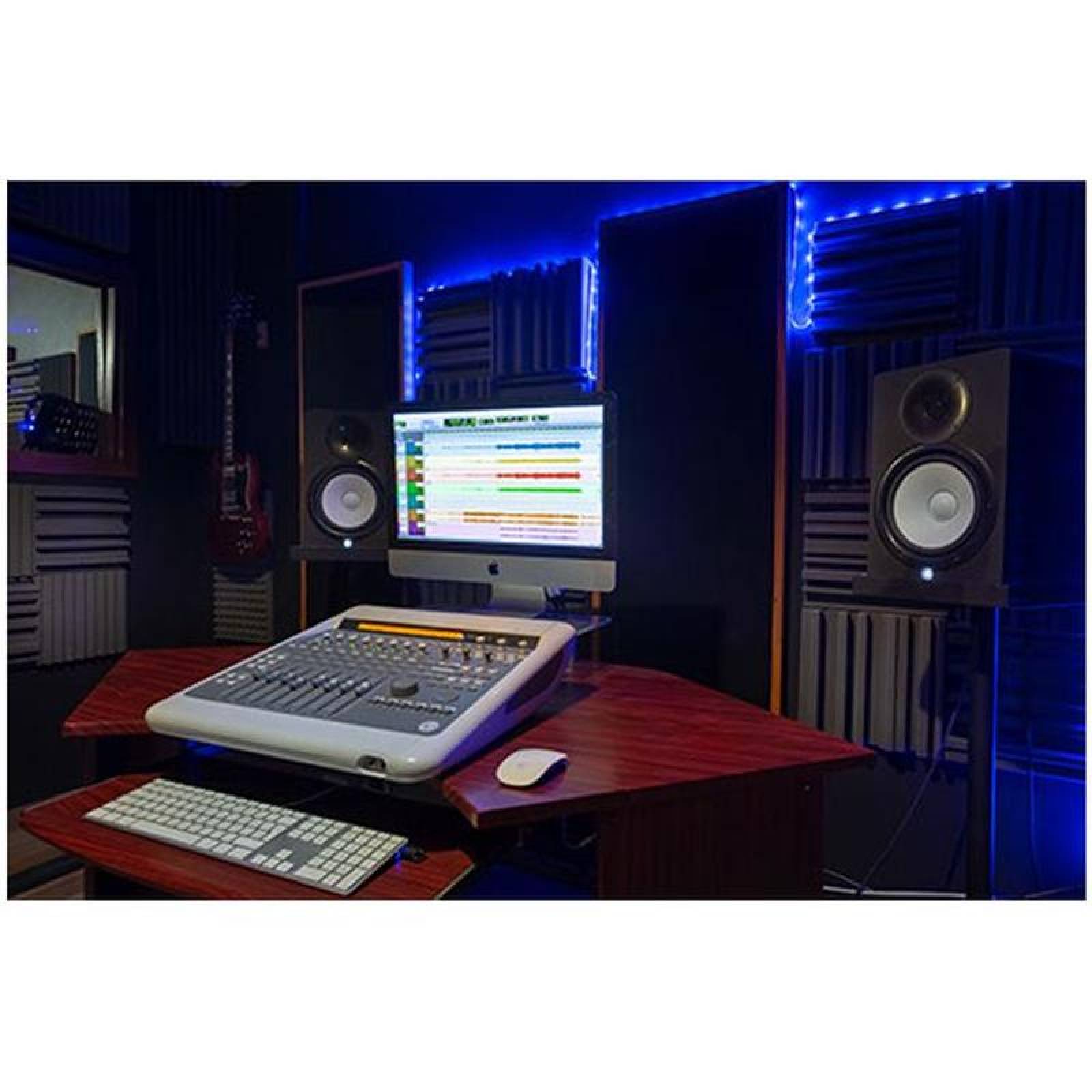 Hule Espuma Acustica Estudio, MXPYF-001-21, 0.80NCR, 1m x 1.20m, 2"Espesor, Rollo, PyraFoam