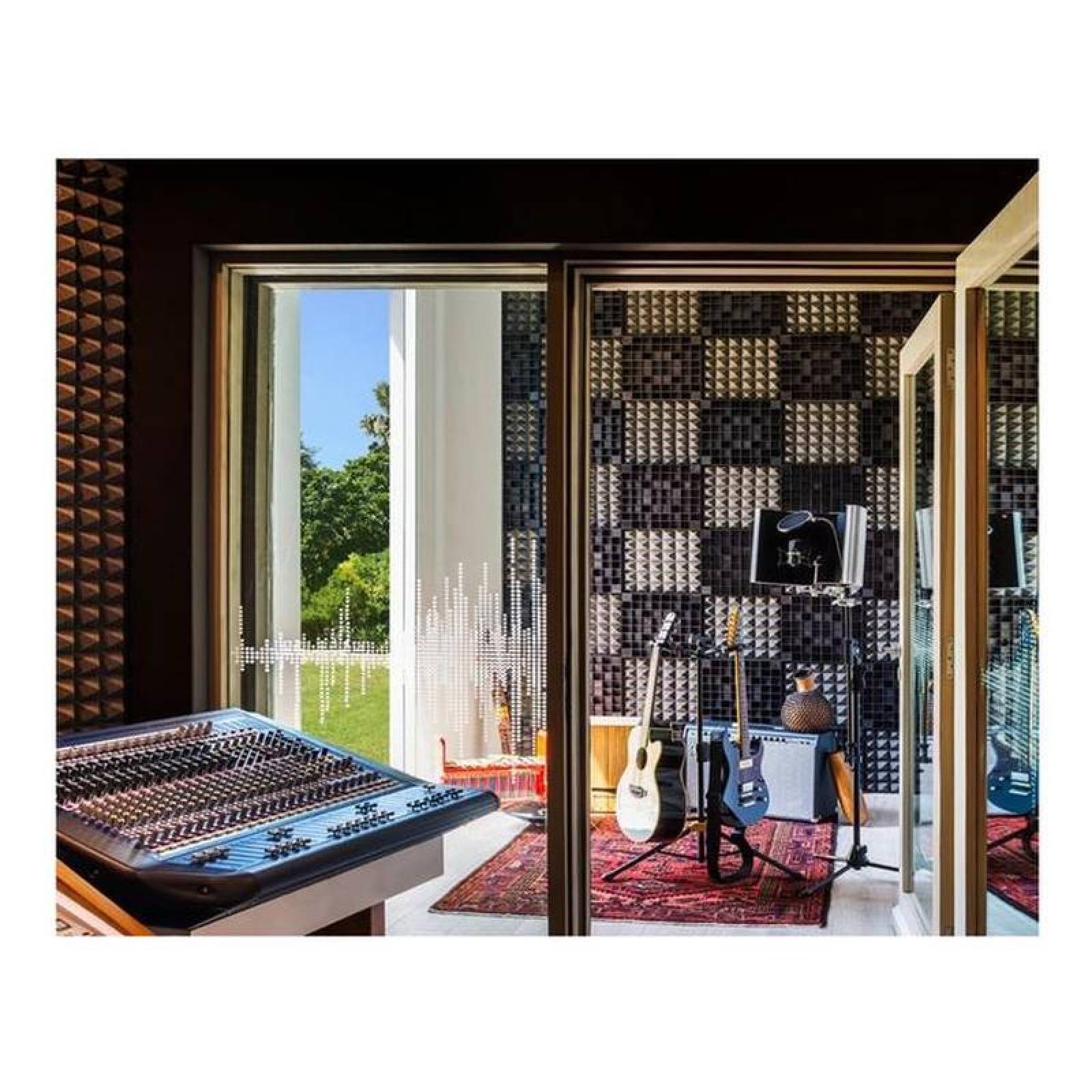 Espuma Acustica para Ruido, MXPYF-001-30, 0.80NCR, 1m x 1.20m, 2"Espesor, Rollo, PyraFoam