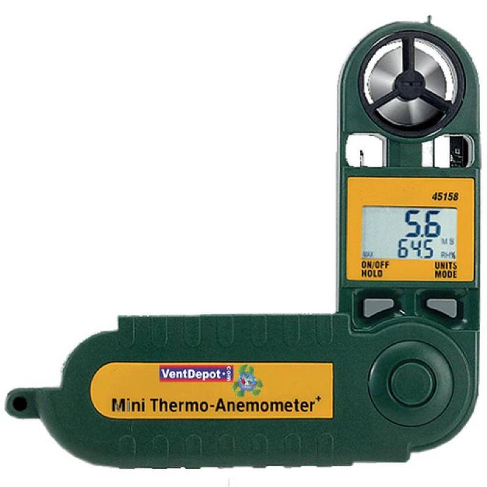 Instrumento para Medicion de Viento, MXANF-001-25, Viento 100 a 5500 ft/min,Temperatura -18 a 50C, Humedad 10 a 95%., AnemoFold