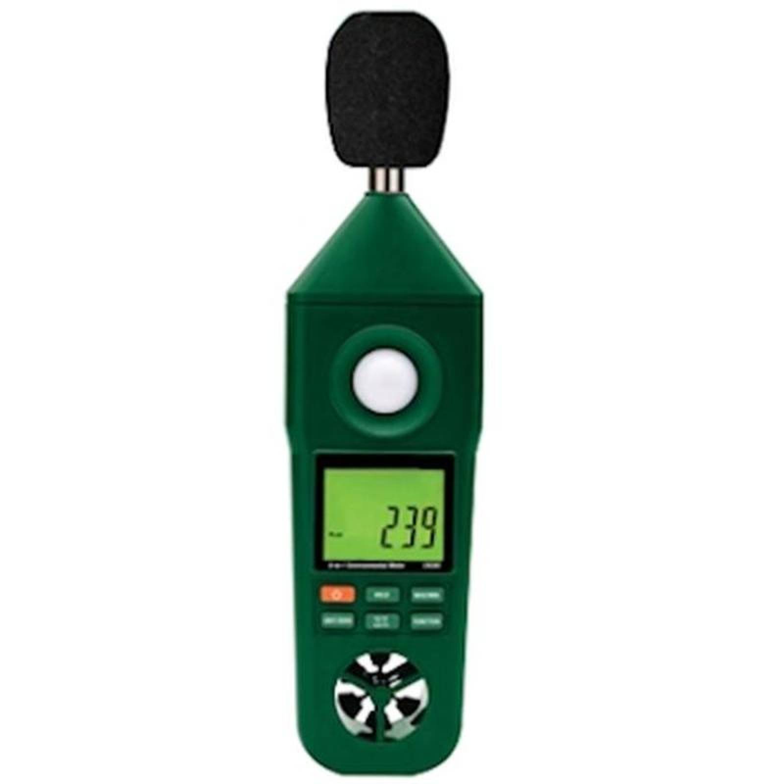 Instrumento de Medicion Anemometro, MXMTA-001-17, 80 a 5910 ft/min,0 a 50ºC,Humedad 10% a 70%, 0 a 20000Lux, 35 a 130dB, MasterAir