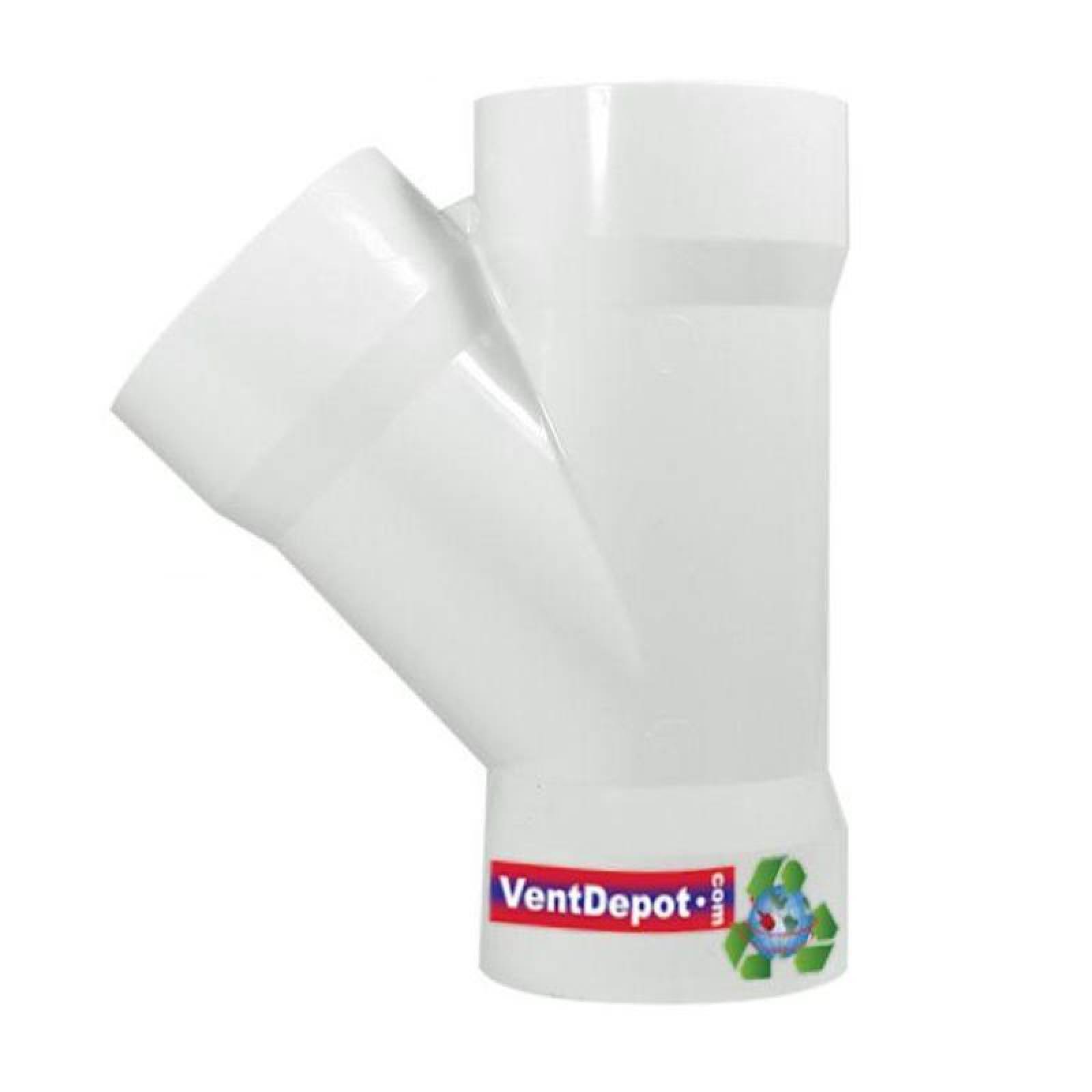 Parte de Aspirado Central MXINS-009 Yee 2" Diámetro 90 PVC silicón interior antiestática, InstalKit