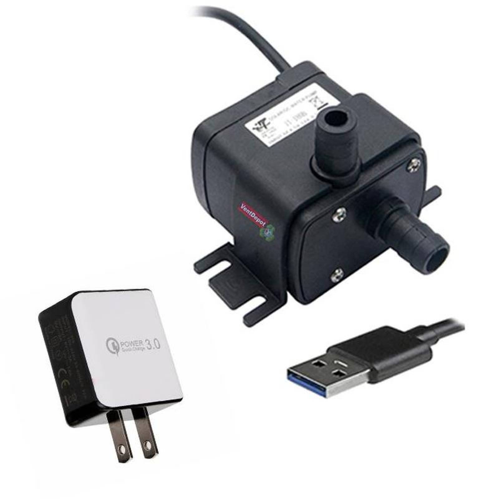 Mini Bomba de Portátil con Cargador, MXMPX-001-20, 2.m=72L/hr, 0m=240L/hr, 6W, USB, Entrada 8mm, Salida 8mm, 12V, 60Hz, USB1, 100-240V, Max. 12V., MiniPumpex