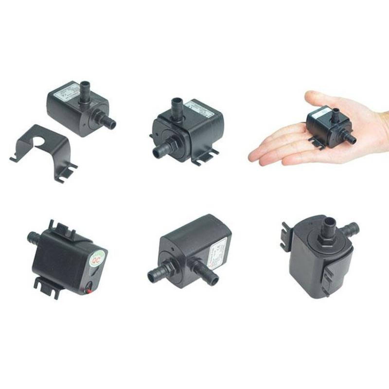 Bombas de Conexión Rapida, MXMSU-001-4, 2.m=72L/hr, 0m=240L/hr, 6W, USB, Entrada 8mm, Salida 8mm, 12V, 60Hz, MiniPumper