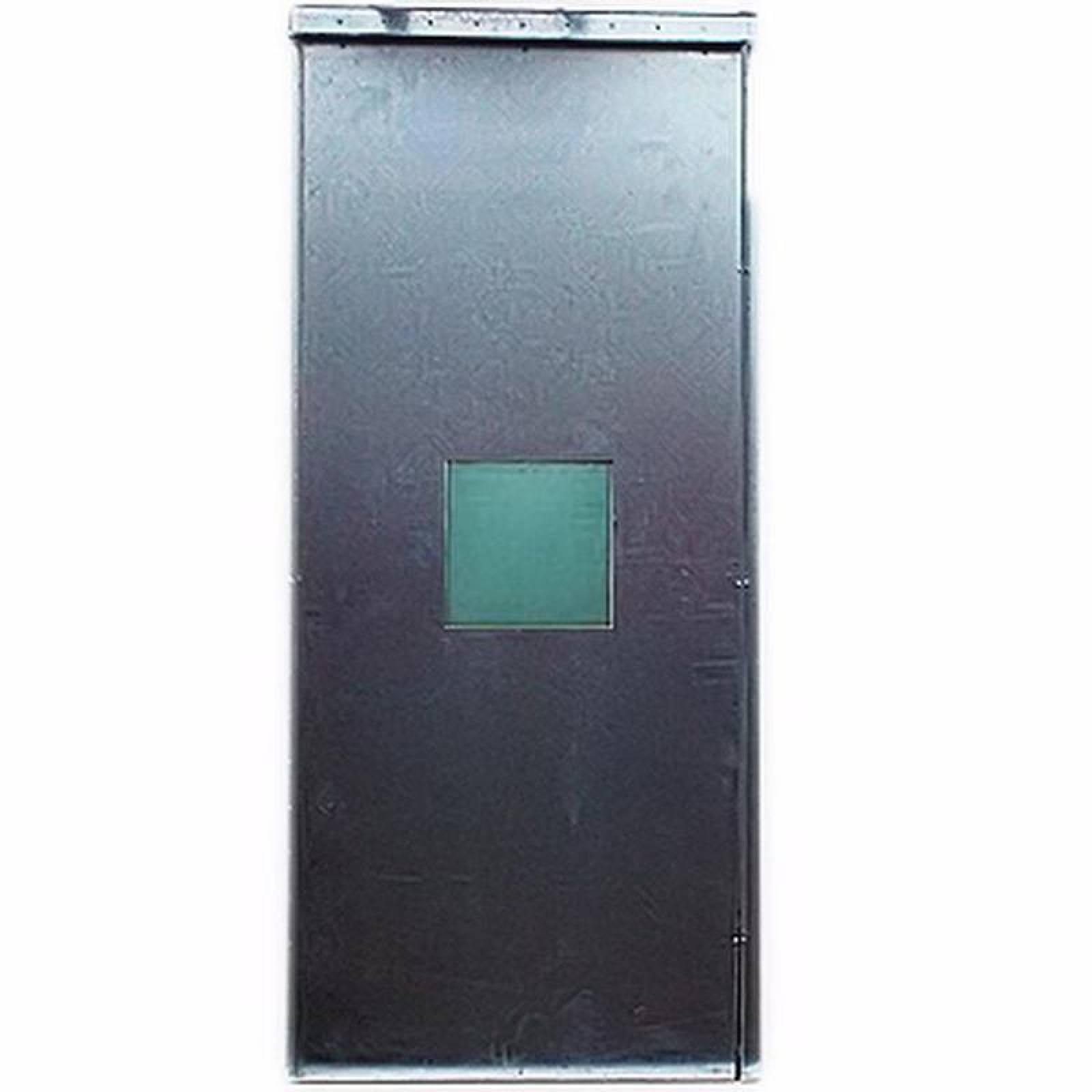 Pared Metalico con Ventanilla MXMVA-015 Módulo Muro Ventanilla 1,00m x 2,35m x 3" Marco y Contra Marco para Acrílico de 24" x 24" x 1" a 1,15m de altura Galvanizado Calibre 16 Sin Acrílico, FlexCabin Muro Ventanilla de Acrílico