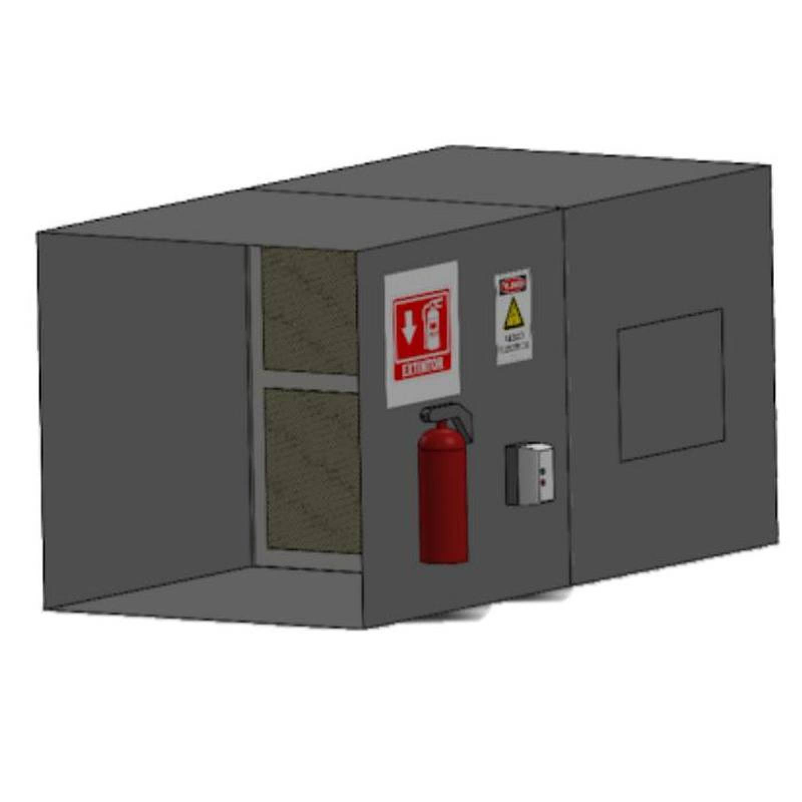 Cabina para Pintar Mini Productos MXBHB-082 Útil6x1x1mReal6x2x1mC,184x34HP3F220440VT,CiegoDmda BoothBench