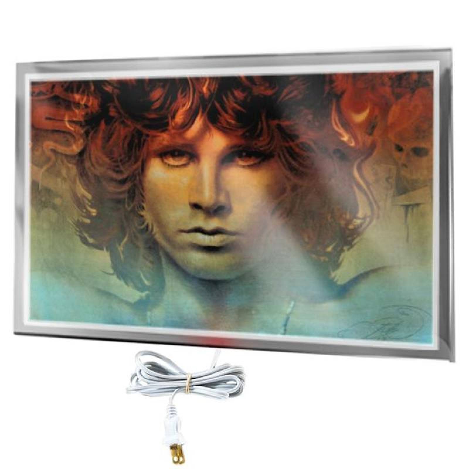 Calefactor Electrico Artistico, MXCBH-003-3, 380W, 110V/1F/60Hz, 3.5A, 90x60x4 cm, Espíritu de Jim Morrison, Litografiado, CelebritHeat