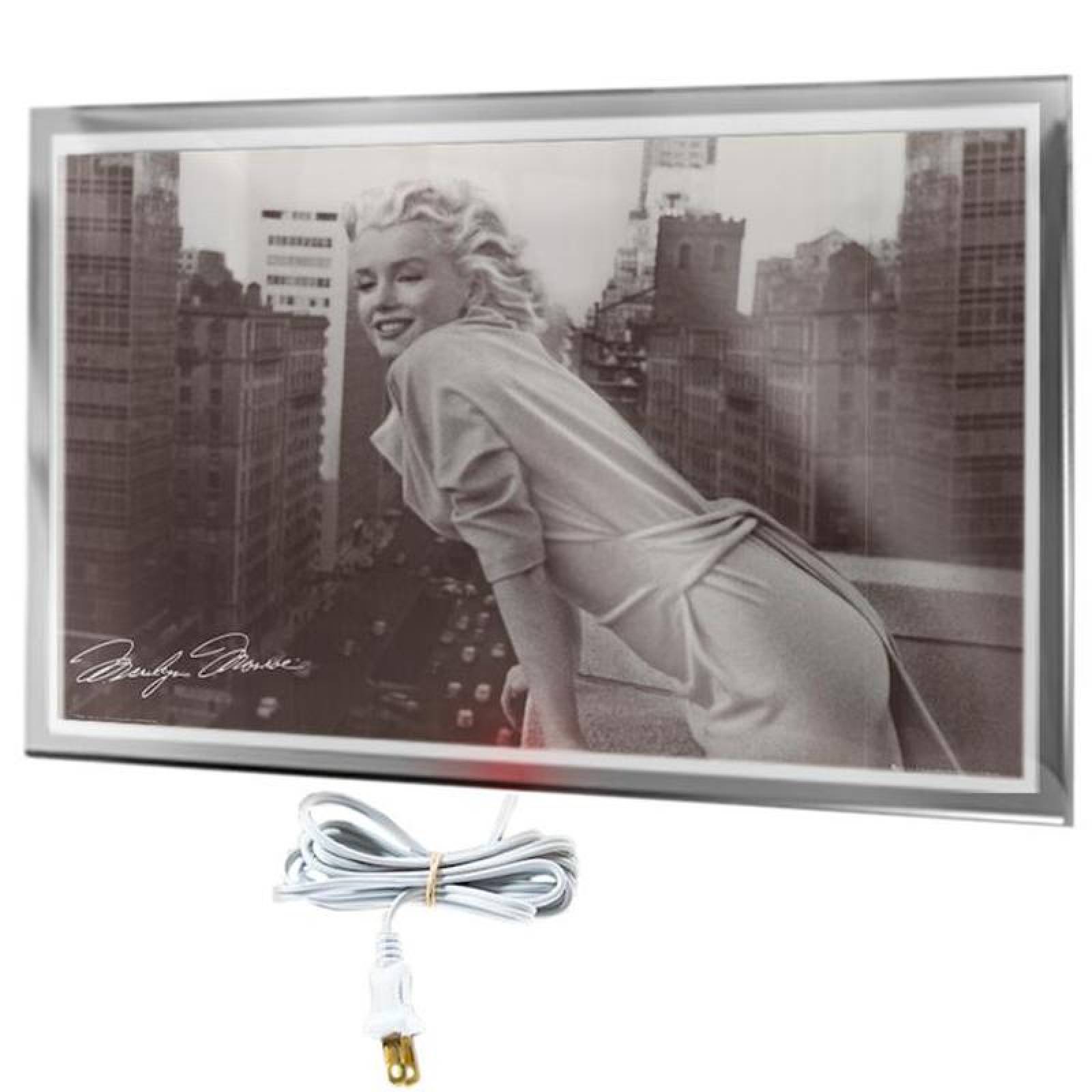 Calefactores Electrico Departamento, MXCBH-008-3, 380W, 110V/1F/60Hz, 3.5A, 90x60x4 cm, Marilyn Monroe Balcón, Litografiado, CelebritHeat