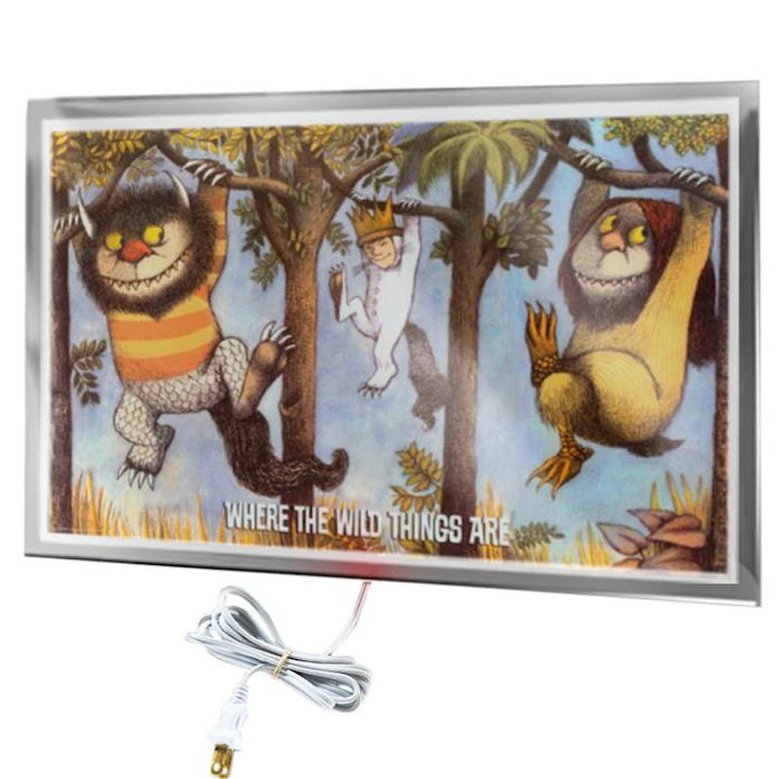 Calefactor Decorativo para Gimnasio, MXCTH-003-1, 380W, 110V/1F/60Hz, 3.5A, 90x60x4 cm, Where The Wild Things Are, Litografiado, CartoonHeat