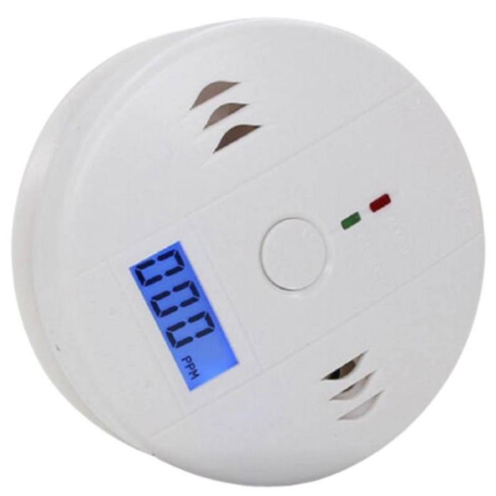 Detector para Humo Inalámbrico MXSKE-001-4 Alarma Visual Roja Sensor Monoxido de Carbono Baterias 3xAA Incluidas 85 a 105dB 5 - 40C Pantalla LCD Blanco 1 Pza, SmokeDigital