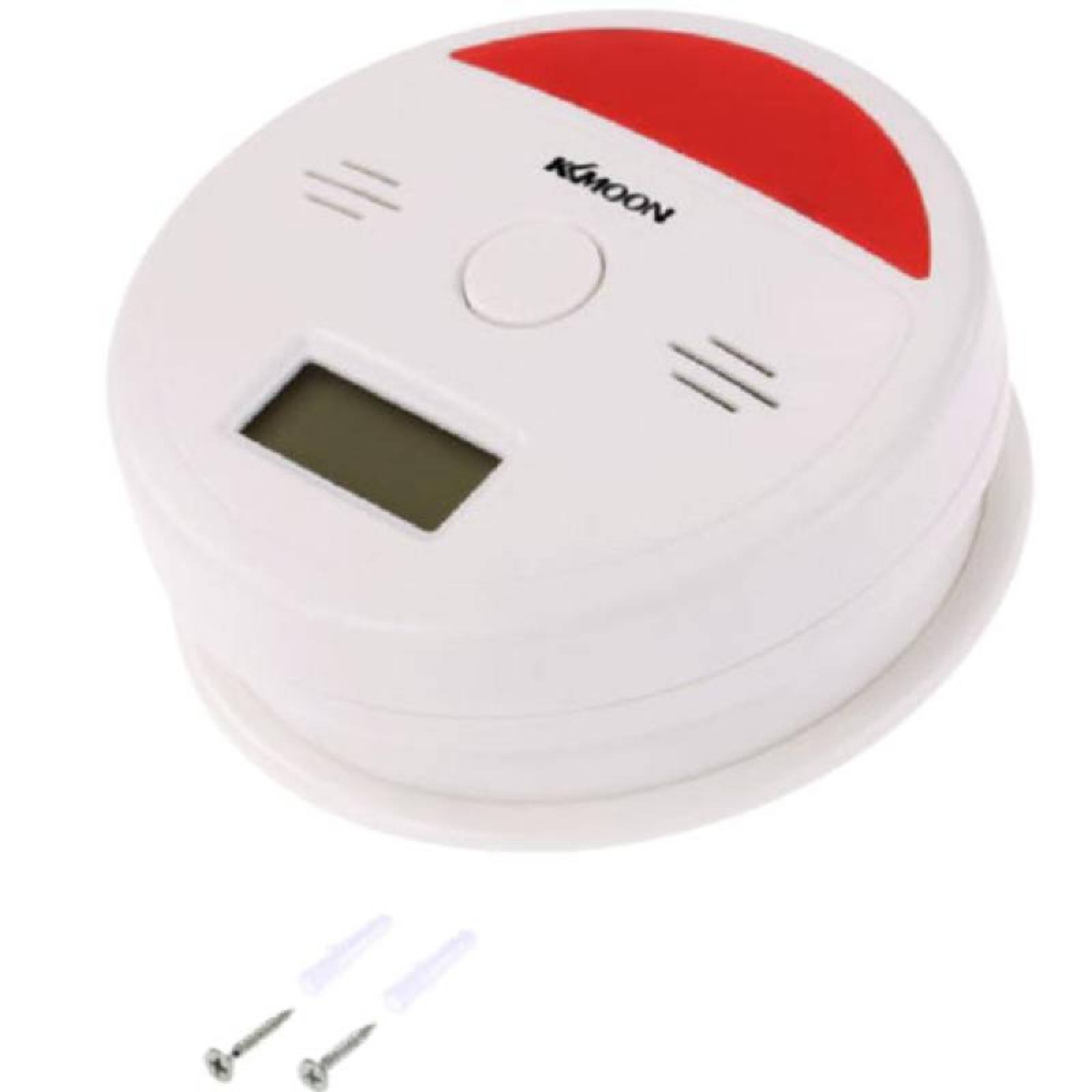 Detector de Humo Moderno MXSKU-001-8 Alarma Visual Roja Sensor Monoxido de Carbono Baterias 3xAA Incluidas 85 a 105dB 0 - 45C Blanco 1 Pza, SmokyUltra