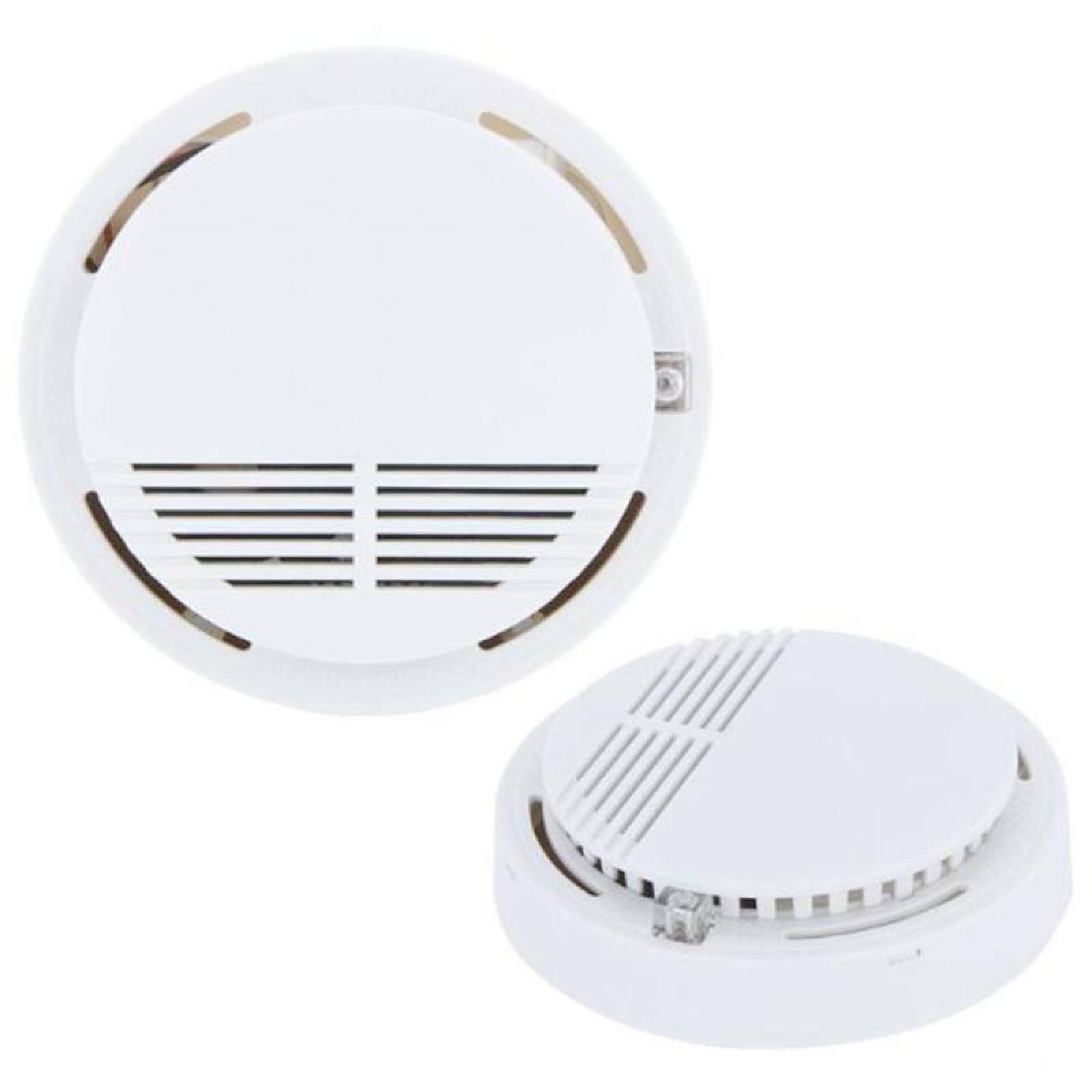 Detector de Humo de Batería MXSKX-002-2 Alarma Visual Roja Sensor Humo Batería 1x9V Incluida 85 a 105dB -10 a 50C Blanco 5 Pzas, SmokeX