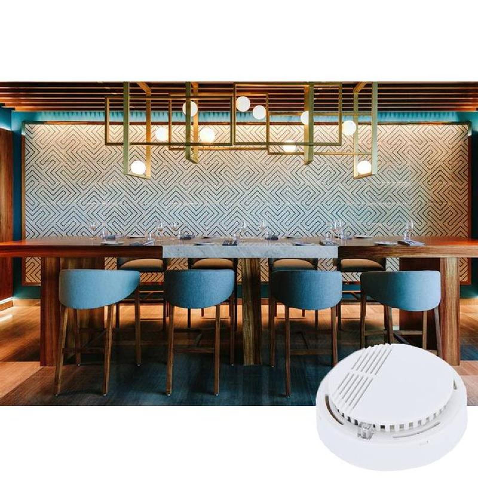 Detector de Humo de Batería MXSKX-002-2 Alarma Visual Roja Sensor Humo Batería 1x9V Incluida 85 a 105dB -10 a 50C Blanco 5 Pzas, SmokeX