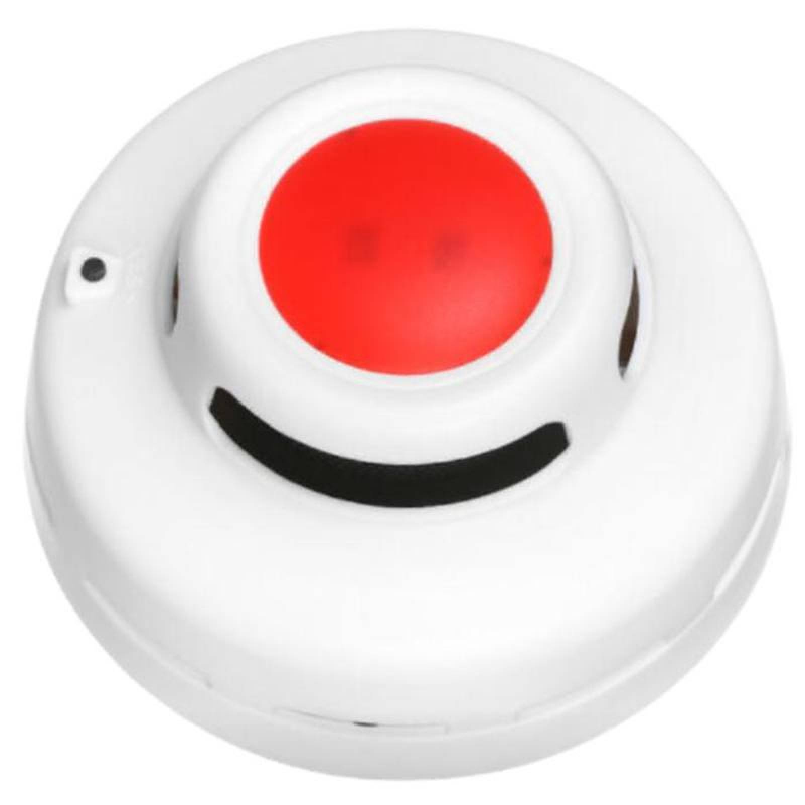 Detector contra Incendios MXSMO-001-10 Alarma Visual Roja Sensor Humo Bateria 9V incluida 85 a 105dB-10 a 50C Blanco 1 Pza, SmokyPro