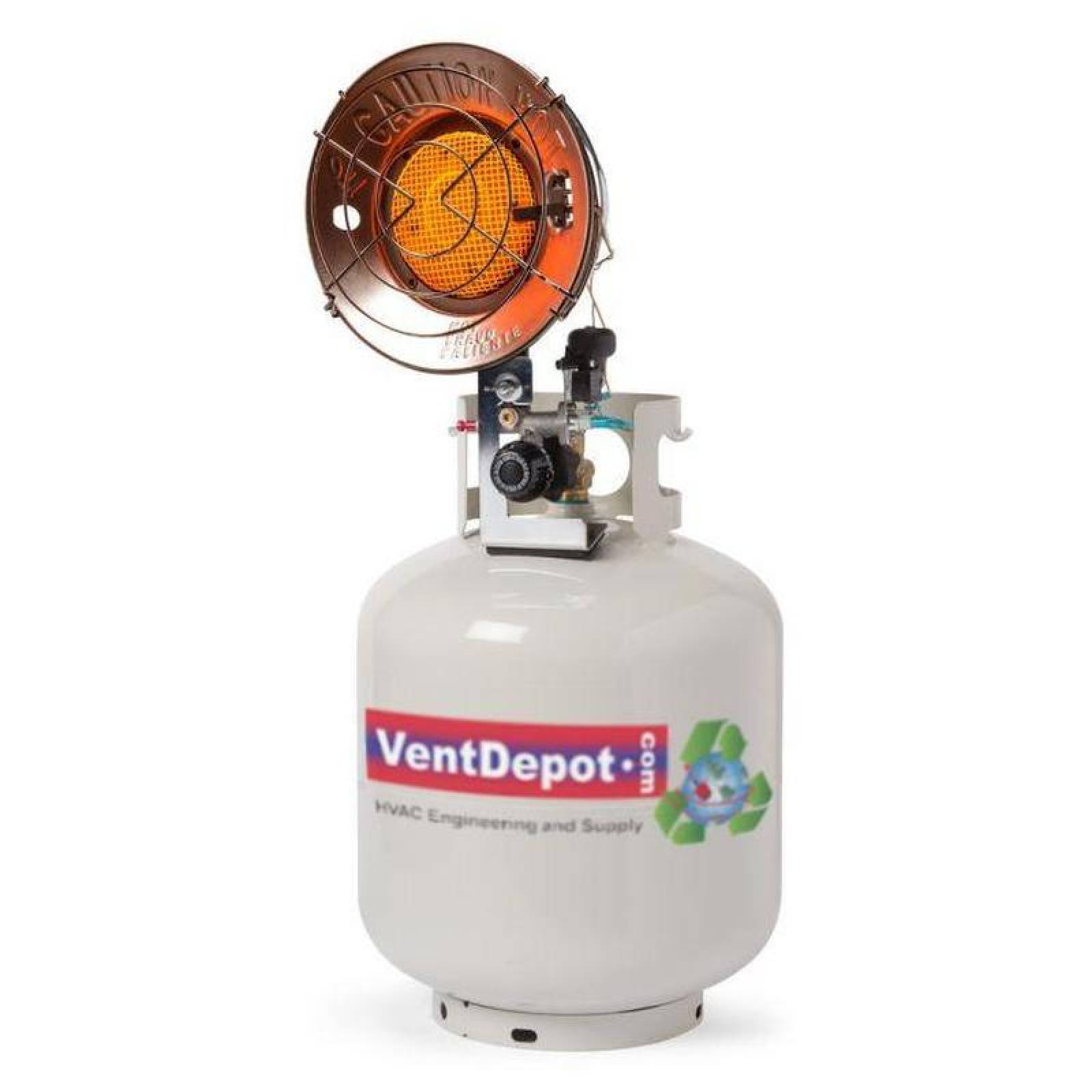 Calentador de Gas Portatil MXTOP-002-4 15000 BTUs 378m³hr ctanque ignición manual gas propano, TopHeater