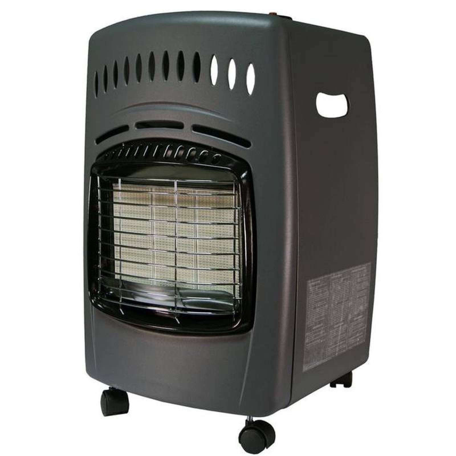 Calefactor para Oficinas MXWRM-002-5 18000BTUs con Tanque Gas LP Control Manual Infrarrojo 60m2 Negro, Warmy