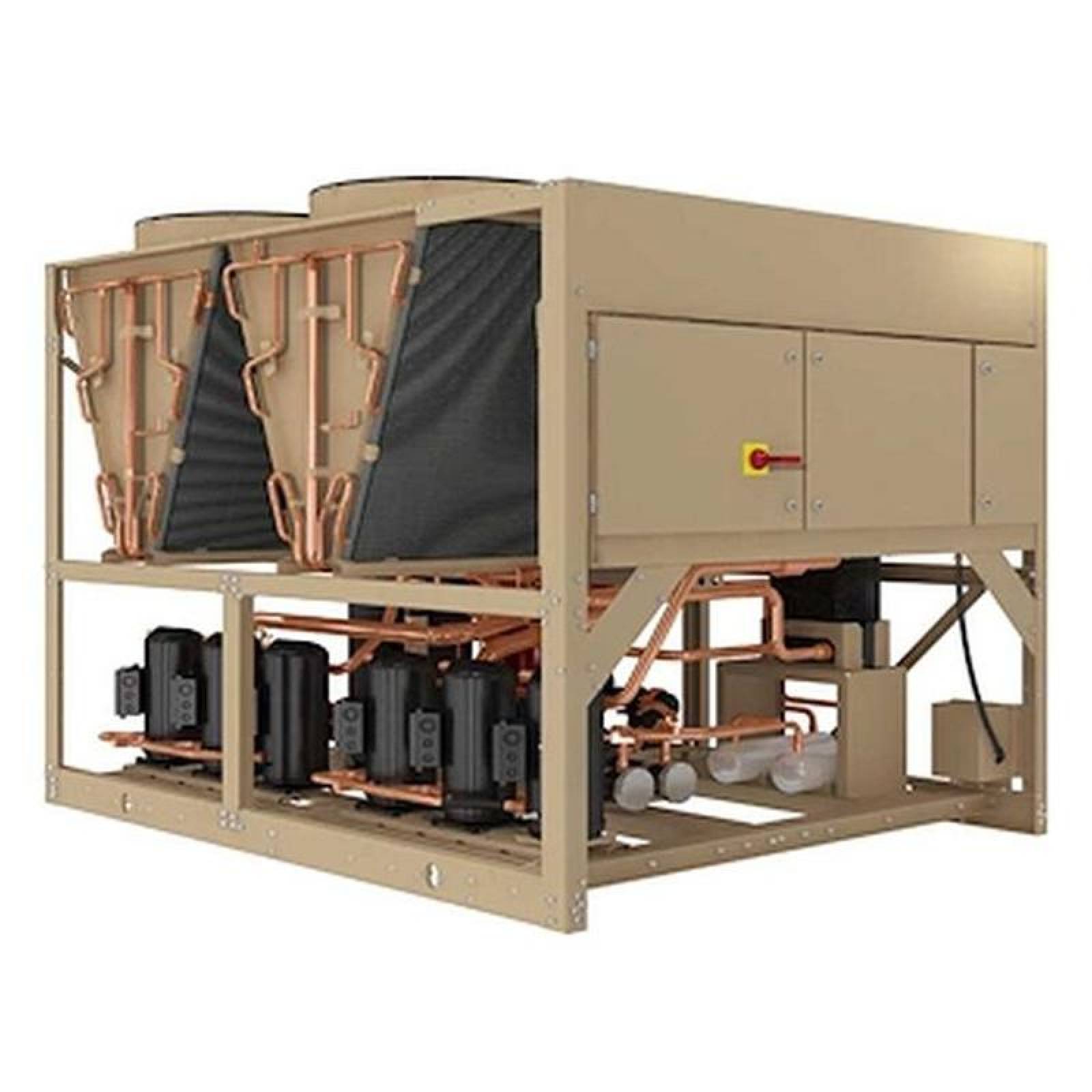  Chillers Calefactor de Carter, MXBCS-012, 864000BTUs, 72T,R410a,Compresor Scroll Enfriado por Aire, 440V,3F,60Hz, BigScroll Air