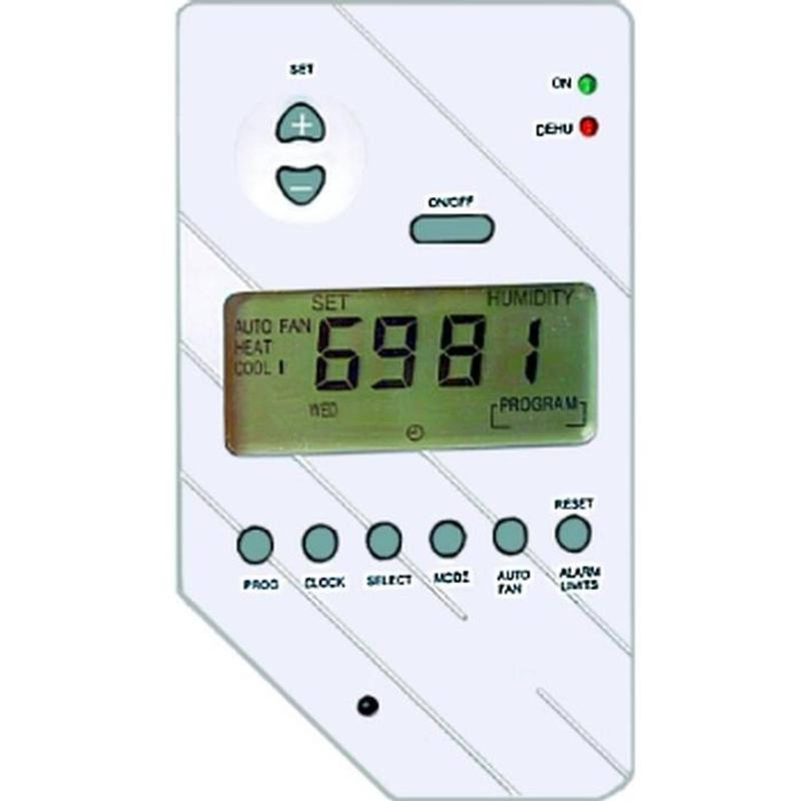Controles Con Registro Temperatura MXSPG-002-11 24VAC60Hz menor 3W1A ONOFFEnfriamientoCalefacciónVent,CF ctarjeta SuperProg