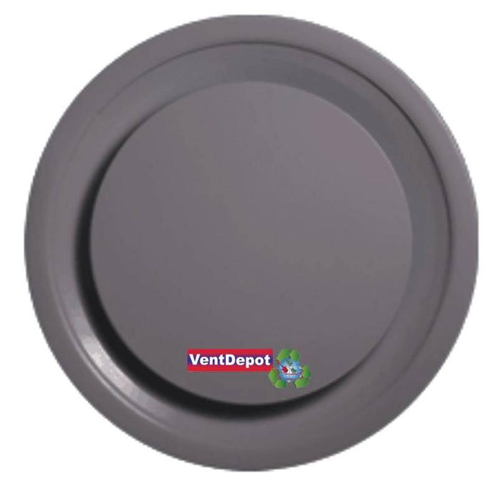 Difusor de Aire Circular Ventilacio MXRID-003 6pulg Diámetro Aluminio 5-34pulg x 14-12pulg x 6-12pulg x 3-12pulg flujo 360 Color Negro, CircleDir