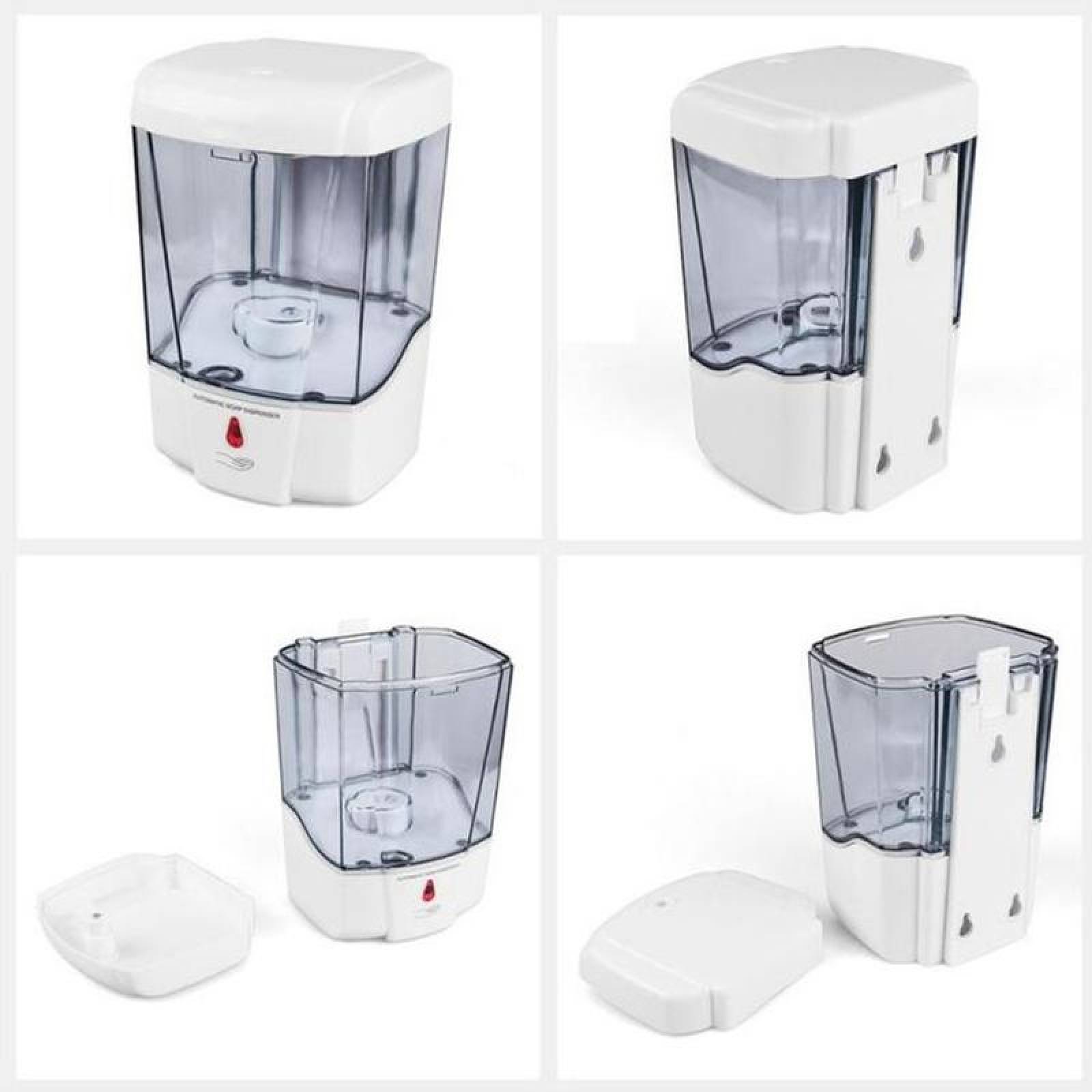 despachador de jabon automatico MXSOS-001-8 Sensor Infrarrojo 700ml Líquidos y geles Plástico ABS Baterías No Incluidas, SoapSense.