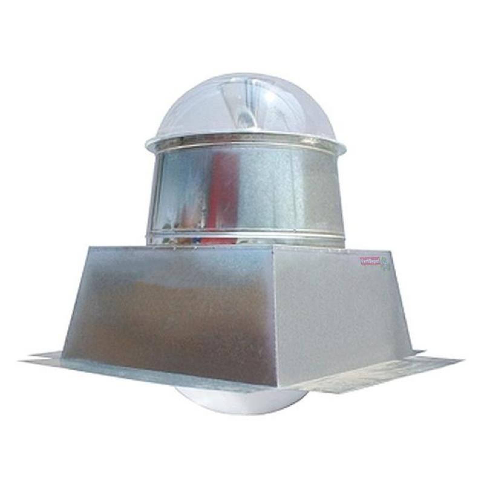 Domos Solares Ecologico MXSRM-007 10" Diámetro Domo 10 metros cuadrados Base Aluminio 22x22" 1 agua C24 Desarmado, Solarium