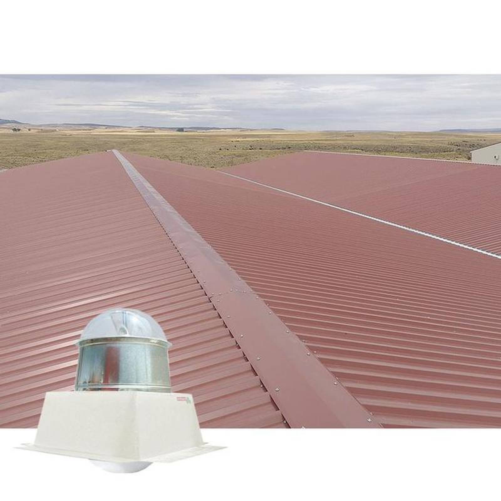 Domo Ecologico para Almacenes MXSRM-028 20" Diámetro Domo 38 metros cuadrados Base Inoxidable 430 2-B Espejo 32x32" 1 agua C26 Desarmado, Solarium