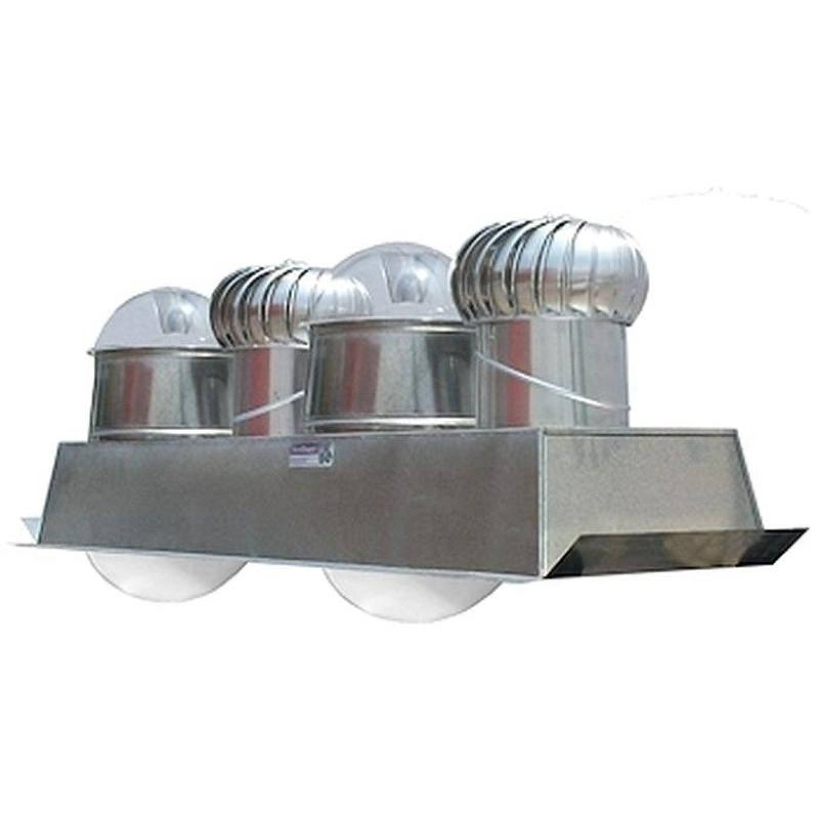 Extractores de Aire Ambientales MXELR-003-2 22" Diámetro Domo 17" Diámetro Turbina Aluminio Base Aluminio 28x100" 1 agua C24 Desarmado, EcoBlaster