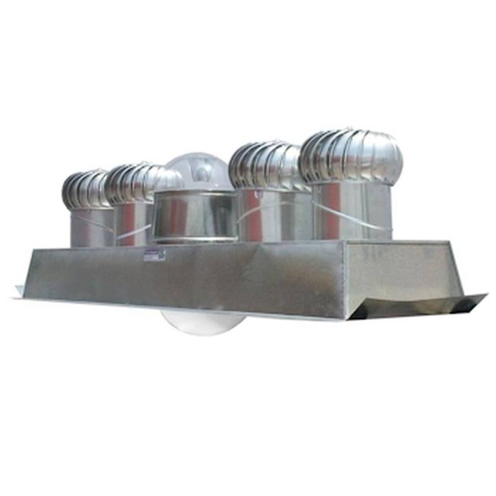 Extractores de Vapor MXWBR-003-4 22" Diámetro Domo 17" Diámetro Turbina Aluminio Base Aluminio 36x114" 1 agua C24 Desarmado, WindBlaster