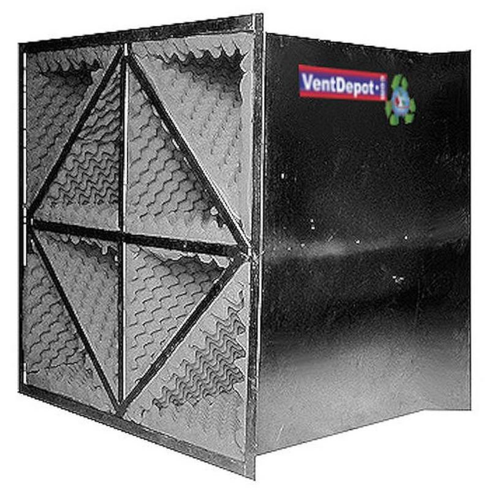 Silenciador con Filtro Acústico MXBIG-0257 16x22x30" 0,80NCR Inox 304 Cal,24 Aislante Acústico EggFoam BigSilent