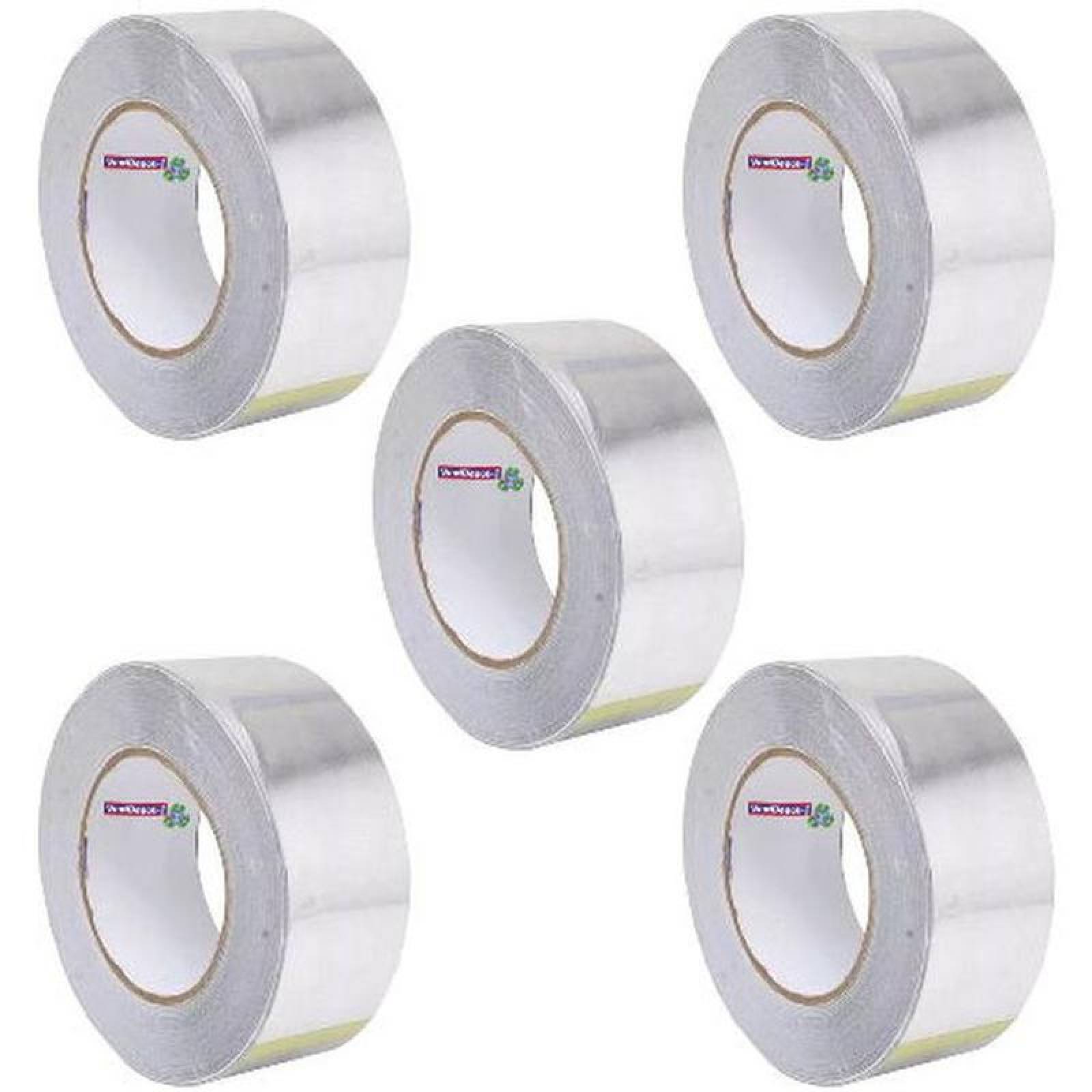 Cinta Aluminizada para Ducto MXATP-002-4 Grosor 48mm Metros x Rollo 45,72 5pz AlumTape