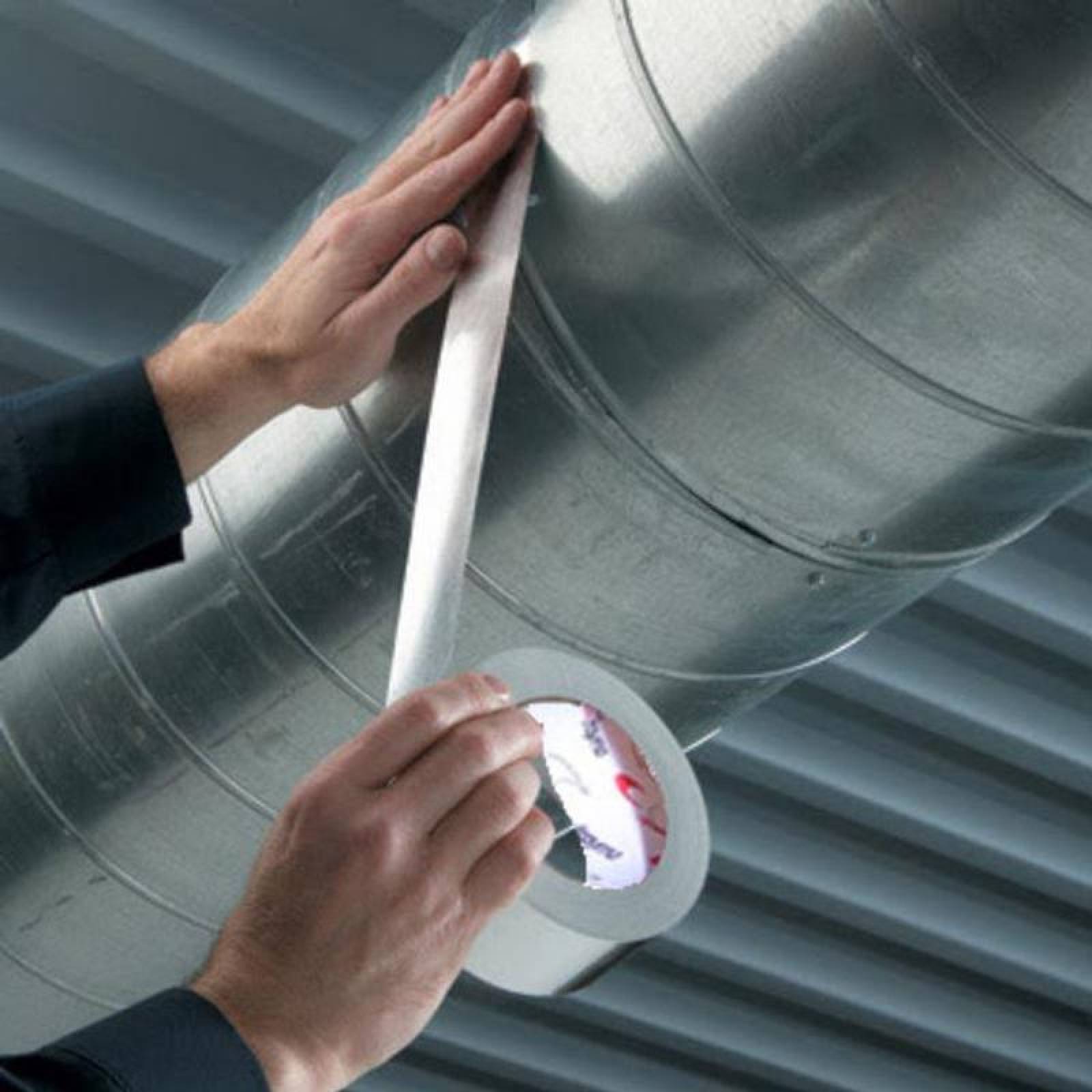 Cintas de Aluminio de Ducto MXATP-002-7 Grosor 48mm Metros x Rollo 45,72 5pz AlumTape