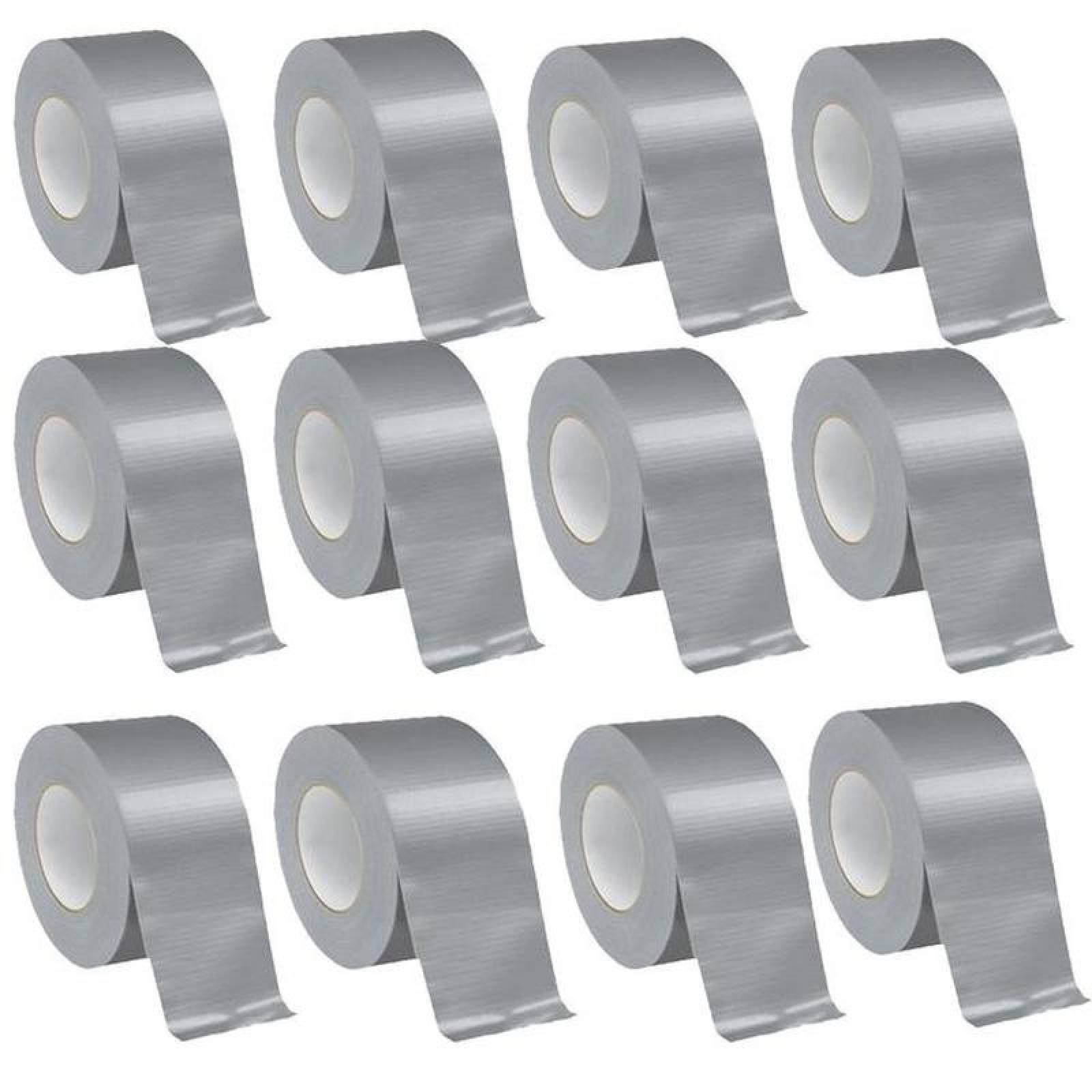 Cinta Gris para Sellar Ductos MXGTP-004-1 12 pzs 10m Ancho 2" Grosor 0,254mm, GreyTape
