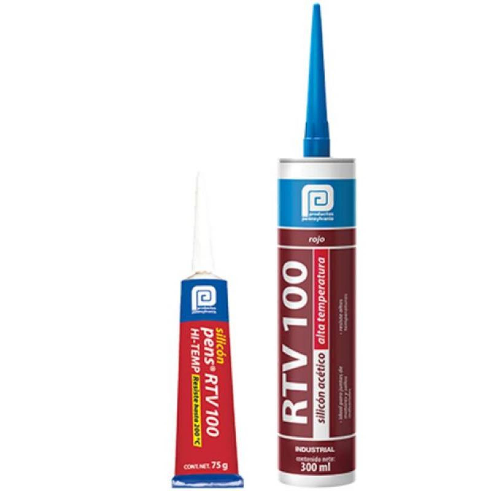 Silicon Rojo de Alta Temperatura MXHSE-001-7 1pza 300ml -60 a 200C Rinde 8m x 6mm HotSeal