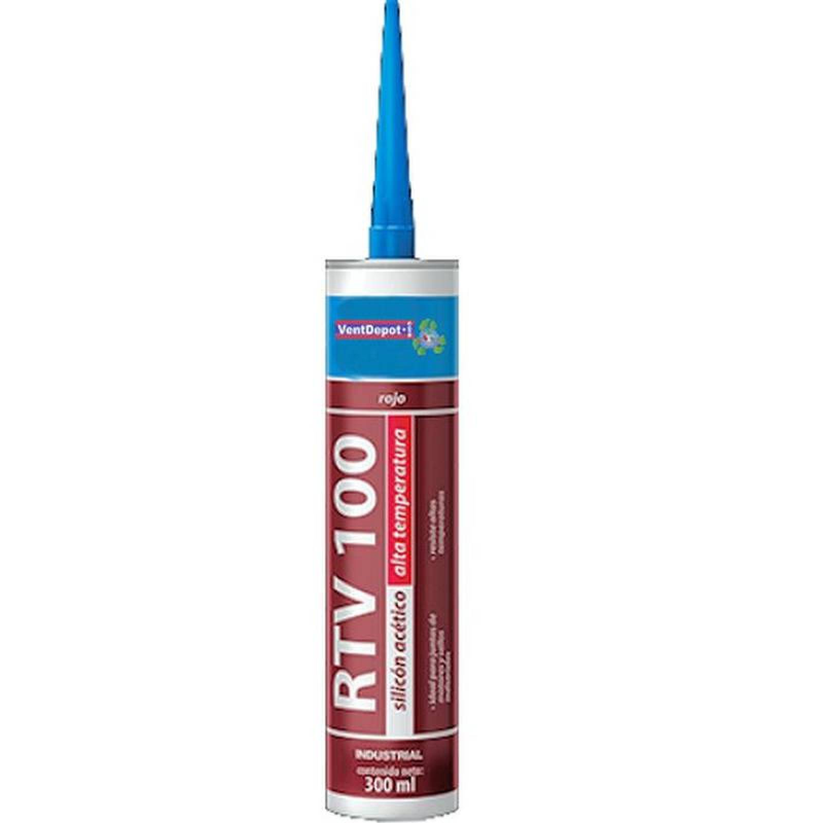 Silicon Rojo de Alta Temperatura MXHSE-001-7 1pza 300ml -60 a 200C Rinde 8m x 6mm HotSeal