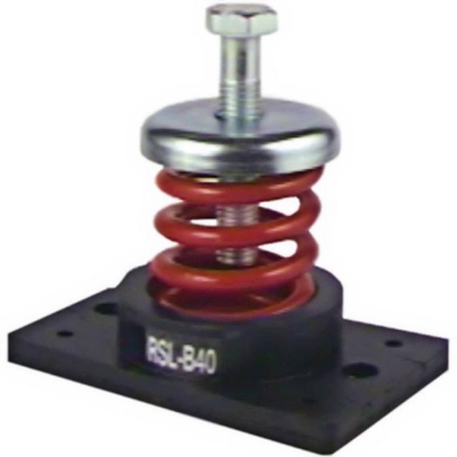 Soporte Antivibracion Industriales MXFRE-006-2 Carga de 54 hasta 176Kg Deflex, 2,79cm Rojo SprinFree