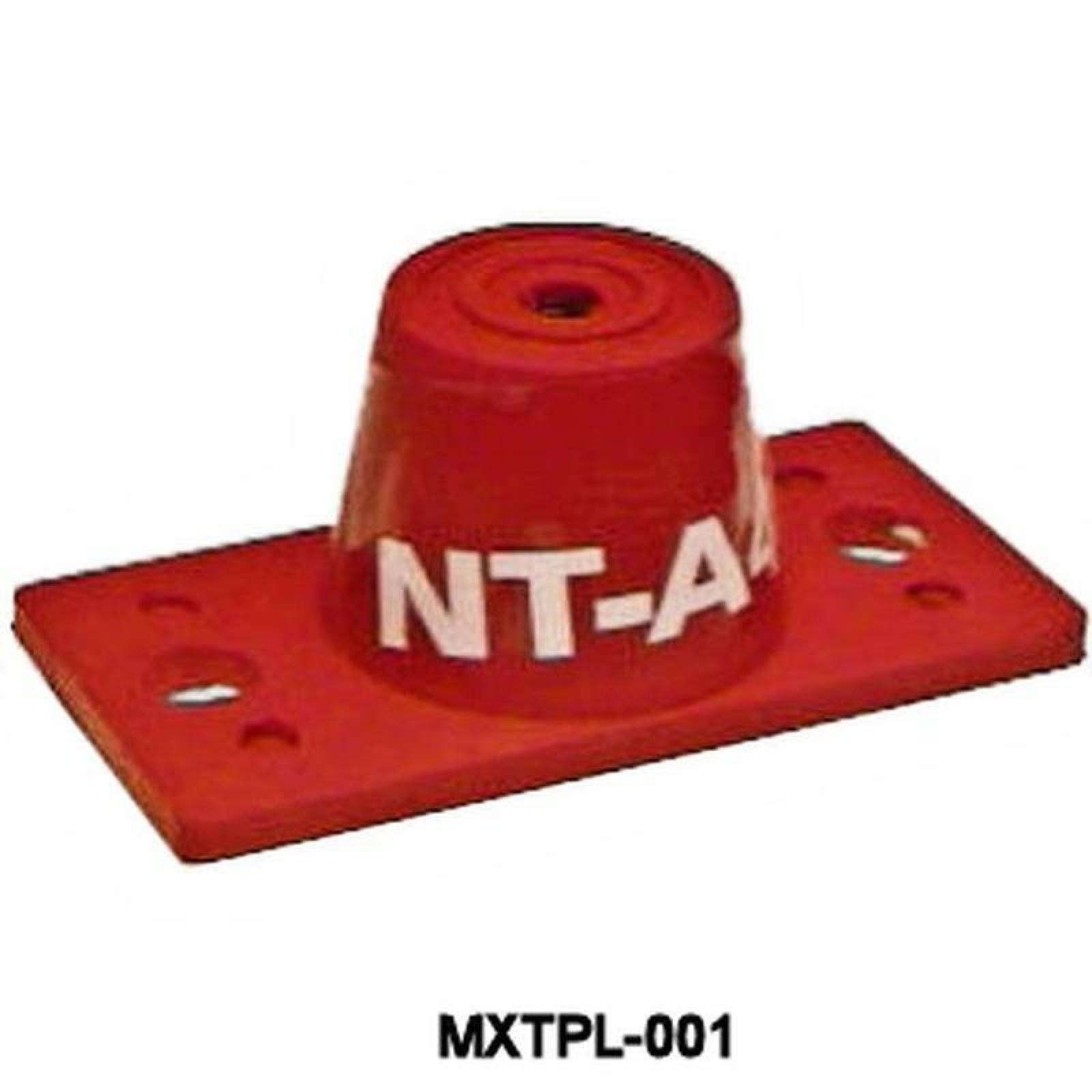 Tacon de Hule TacPlat MXTPL-001-2 Carga de 19 hasta 31kg Tornillo 516" NC18 Deflex, 0,76cm Rojo TacPlat