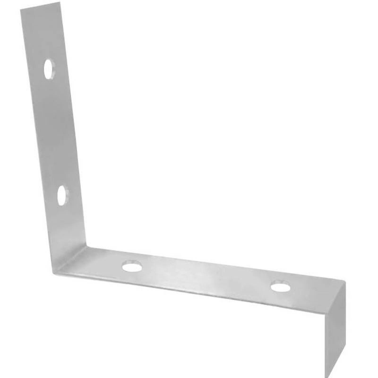 Sujetadores para Pared, MXDER-005-1, Sujetador, Galvanizado, Calibre 18, Ancho 8 Pulgadas, Alto 4 Pulgadas,, UnderFix