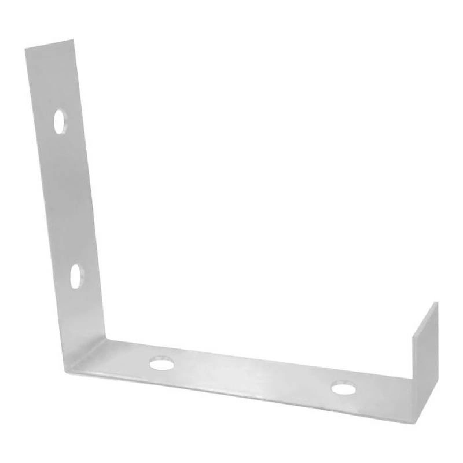 Sujetadores de Pared para Museos, MXWAF-006-2, Sujetador, Acero Inoxidable, Calibre 18, Ancho 8 Pulgadas, Alto 4 Pulgadas,, WallFix