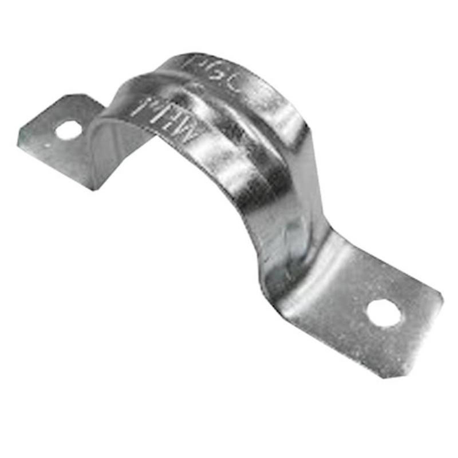 Abrazadera Metálica MXGOA-005-1 Tubo 34" Diámetro 19mm Diámetro Orificios 14" Diámetro 25,4mm Diámetro Galvanizado 1Pieza GalvaOmega