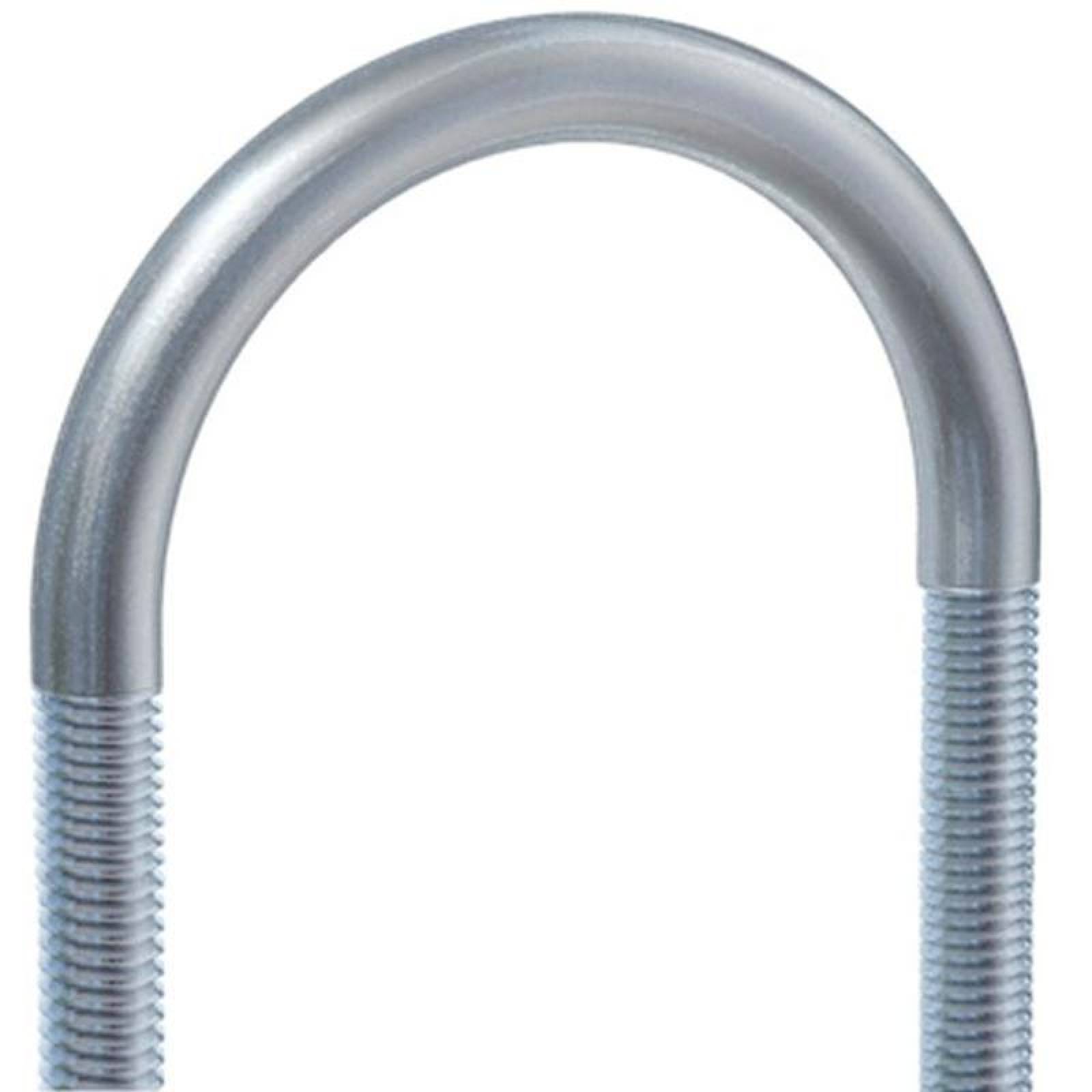 Abrazaderas para Tuberías MXZAD-014 Tubo 2 12" Diámetro Grosor 38" Diámetro Long Tangente 2 1316" Tipo U Galvanizado 100Pzs, ZadlerClip