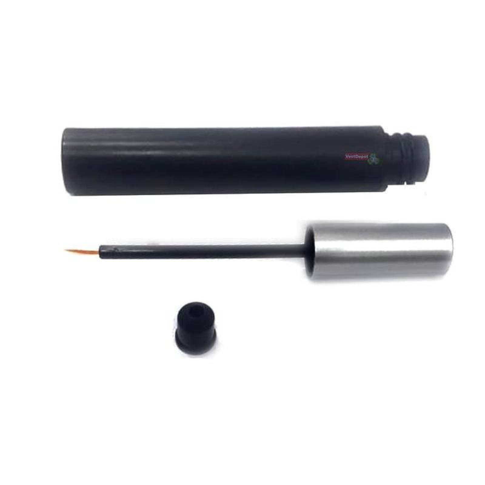 Delineador de Ojos Moderno MXEYE-004 4 pzas, Color Negro con tapa Plateada Plástico AS ABS Rellenable EyeLiner