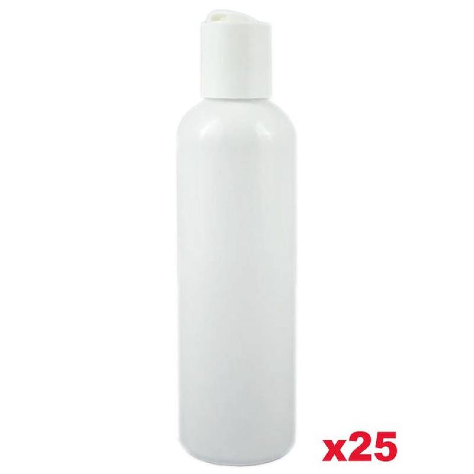 Envase de Plástico Baratos MXTBT-008 20 Pzs 250ml PET Tapa Disktop Blanco, JefferWhite-250